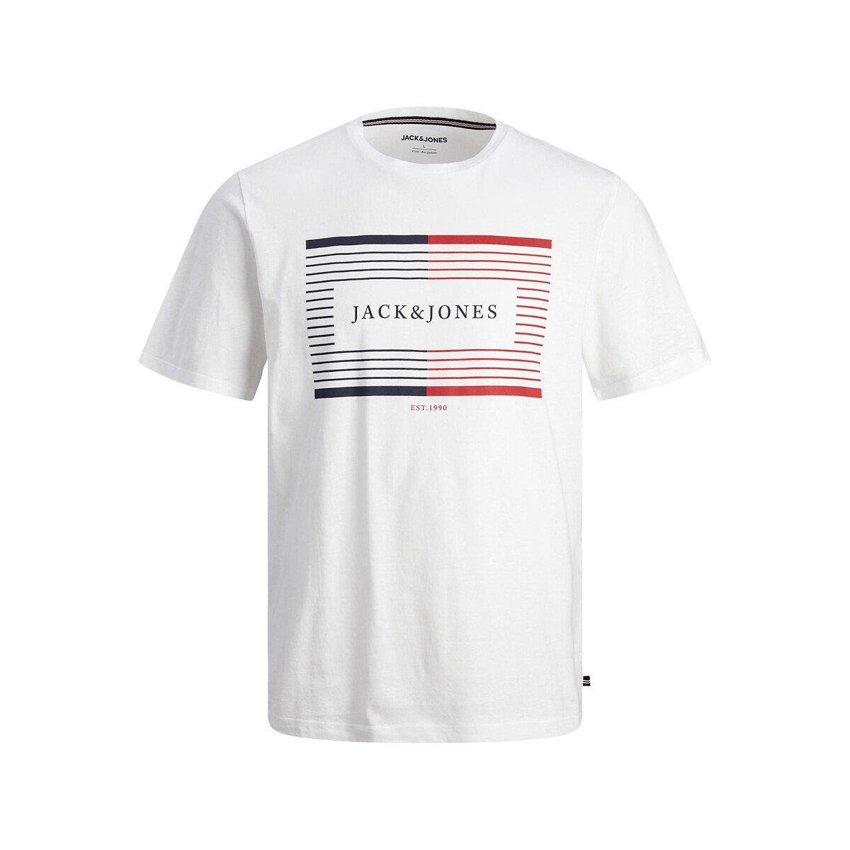 T-Shirt mit rundem Ausschnitt und Logo von jack & jones