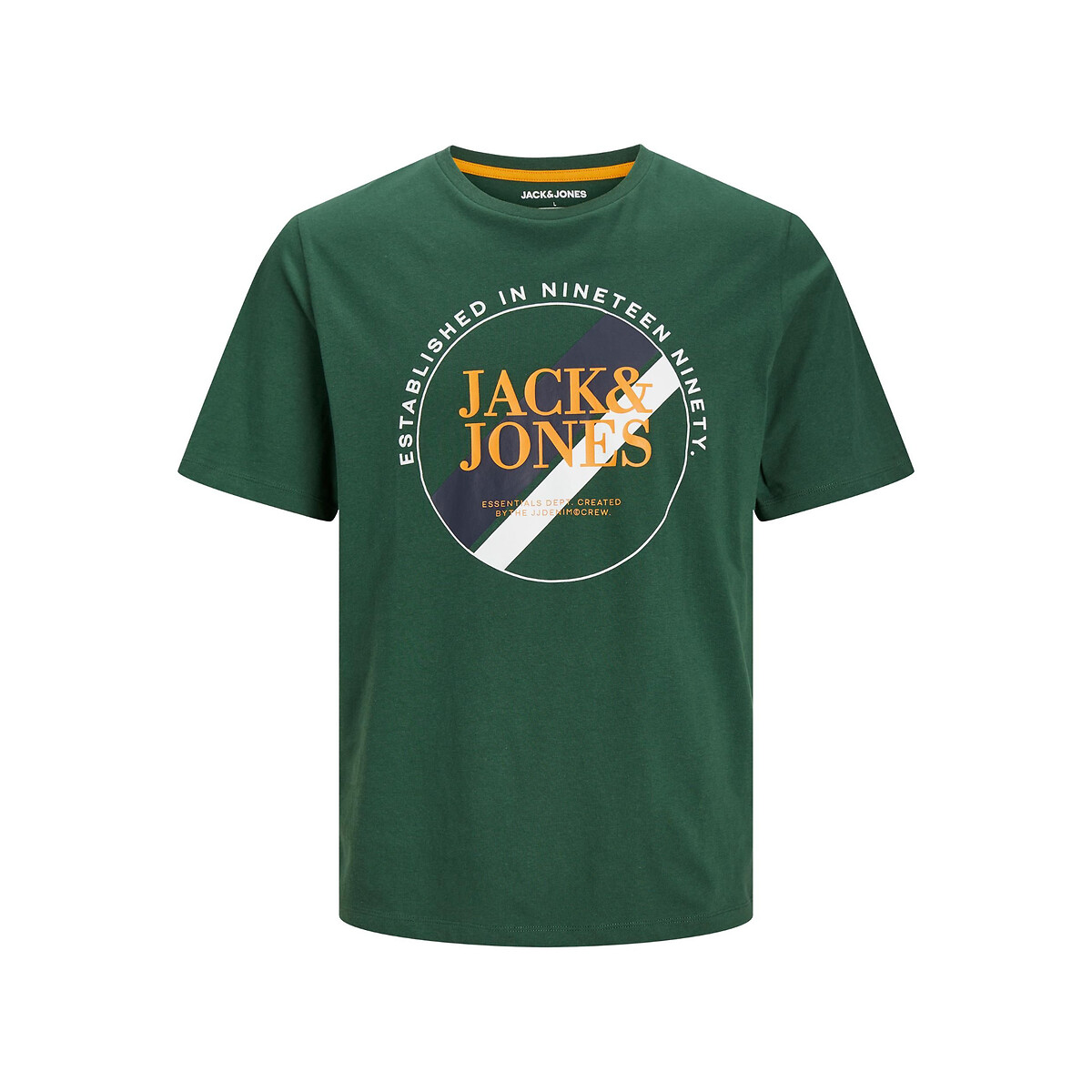 T-Shirt mit rundem Ausschnitt und Logo von jack & jones