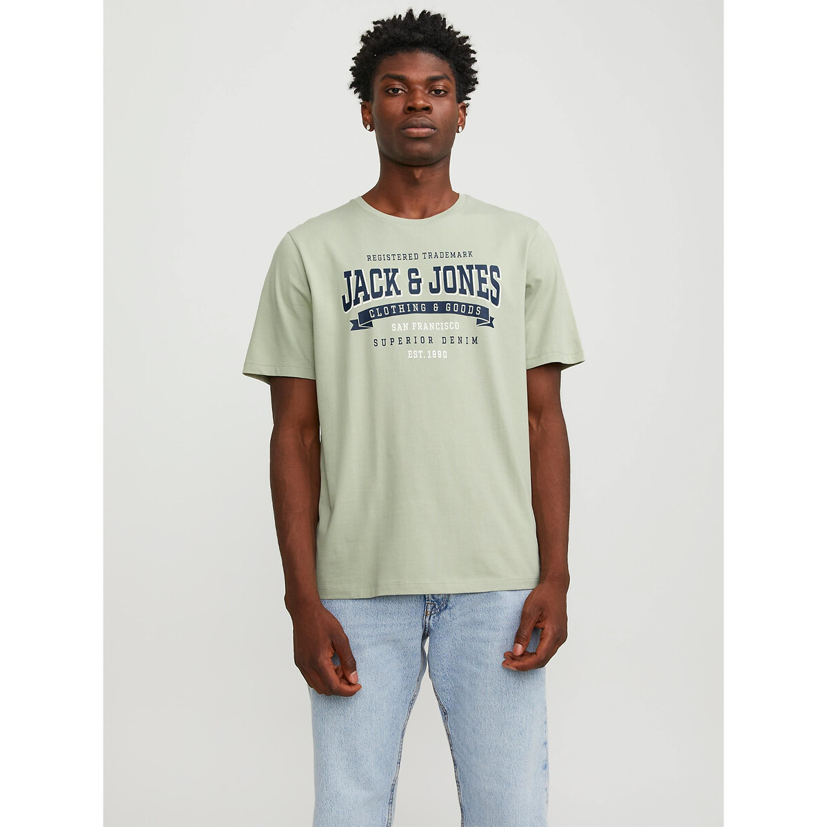 T-Shirt mit rundem Ausschnitt und Print von jack & jones