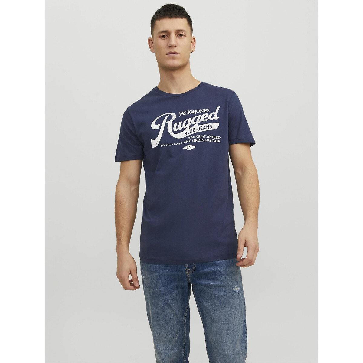 T-Shirt mit rundem Ausschnitt und Print von jack & jones