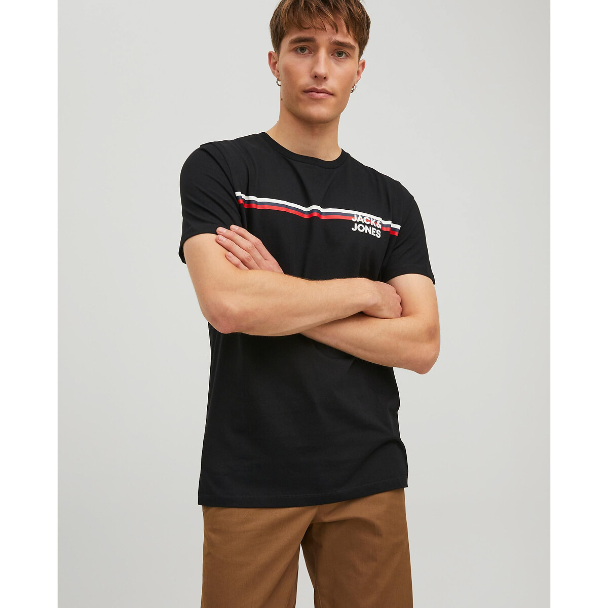 T-Shirt mit rundem Ausschnitt von jack & jones