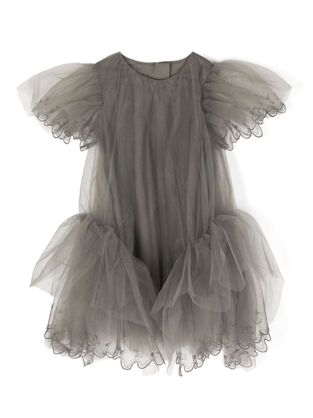 jnby by JNBY lace-trimmed tulle dress - Grey von jnby by JNBY