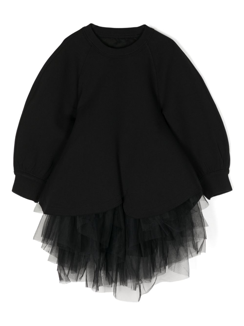 jnby by JNBY tulle-insert sweatshirt dress - Black von jnby by JNBY