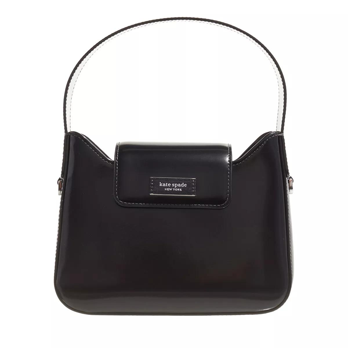 Kate Spade New York Umhängetasche - The Original Bag Icon Spazzolato Mini Hobo Bag - Gr. unisize - in Schwarz - für Damen von kate spade new york