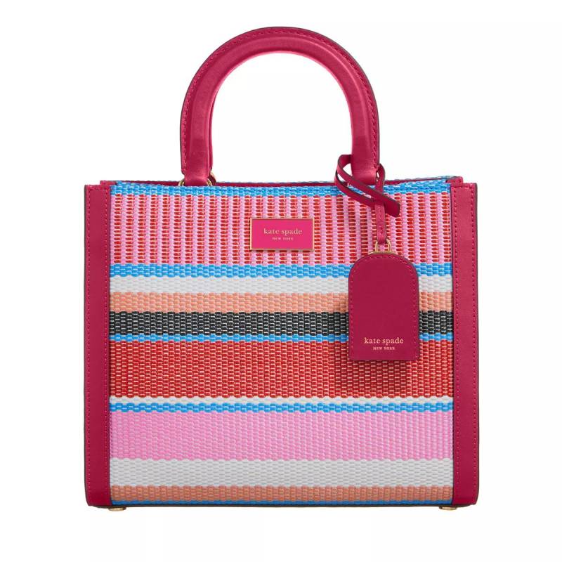 Kate Spade New York Handtasche - Manhattan Striped Woven Straw Small Tote - Gr. unisize - in Bunt - für Damen von kate spade new york