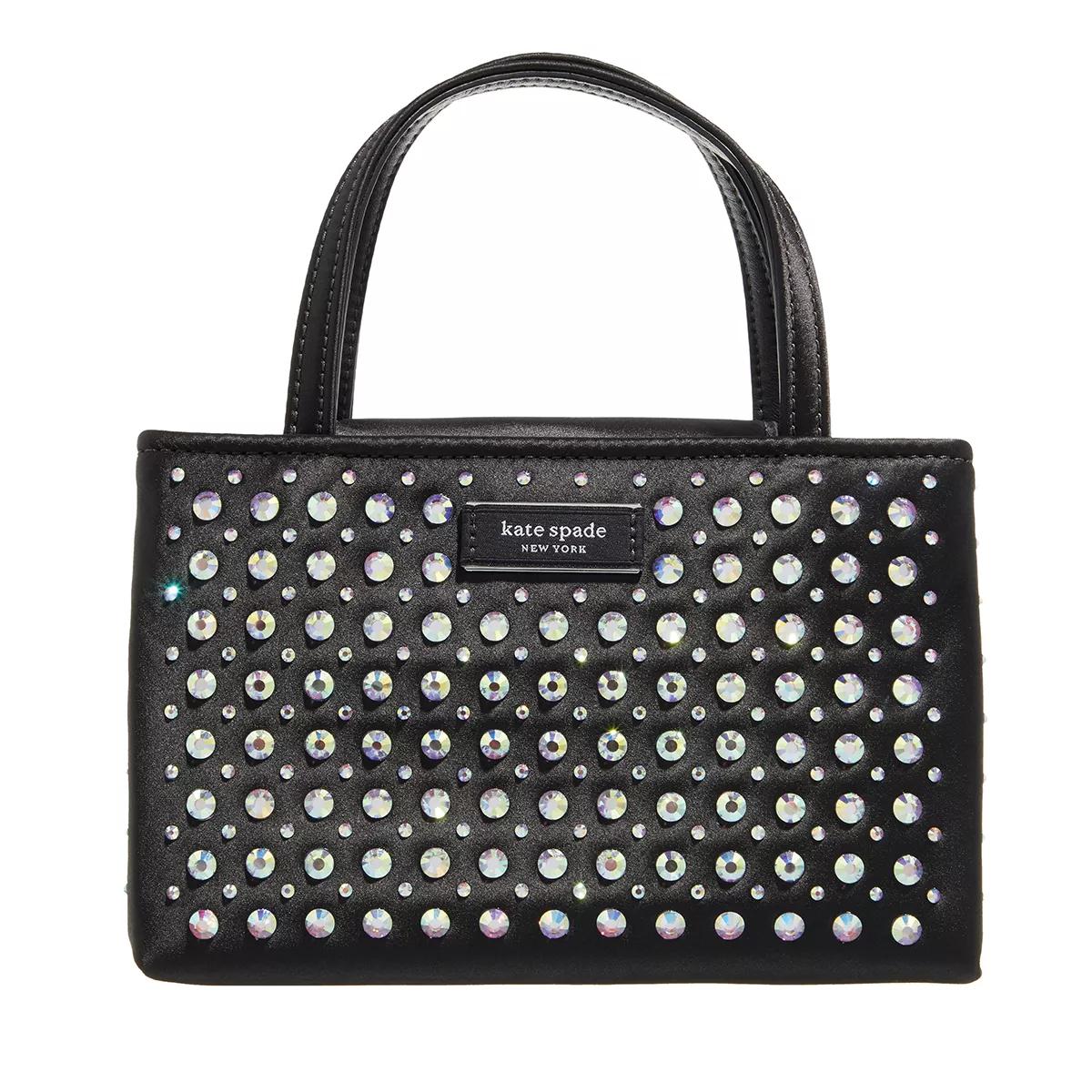 Kate Spade New York Henkeltasche - Sam Icon Crystal Embellished Fabric - Gr. unisize - in Schwarz - für Damen von kate spade new york