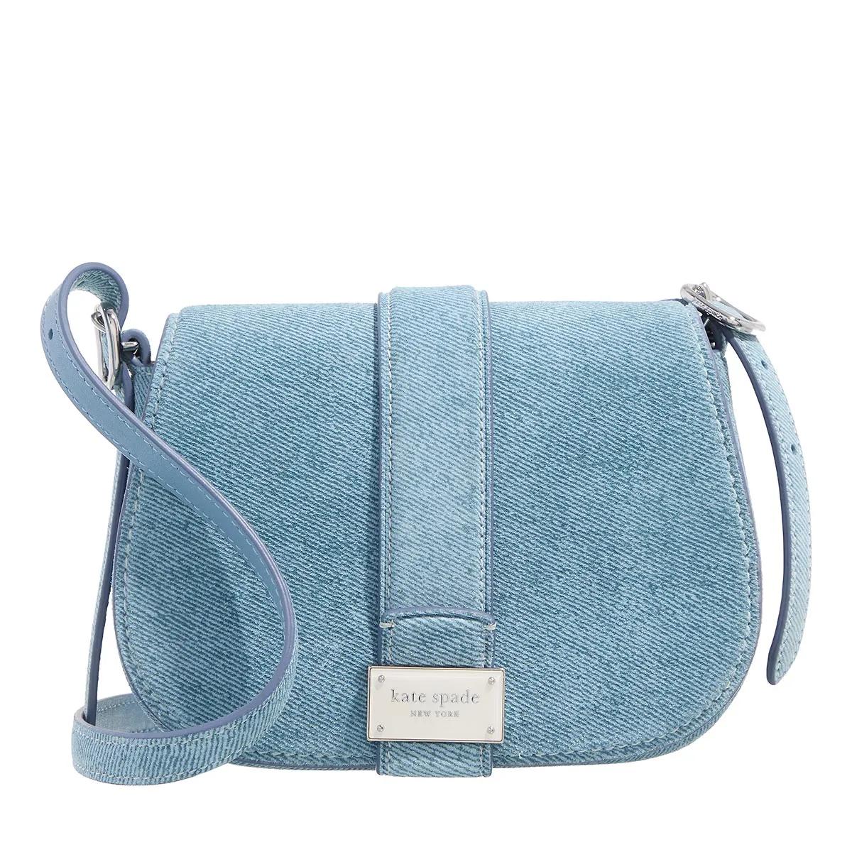 Kate Spade New York Schultertasche - Nouveau Denim Suede Mini Saddle - Gr. unisize - in Blau - für Damen Kate Spade New York Schultertasche - Nouveau Denim Suede Mini Saddle - Gr. unisize - in Blau - für Damen von kate spade new york