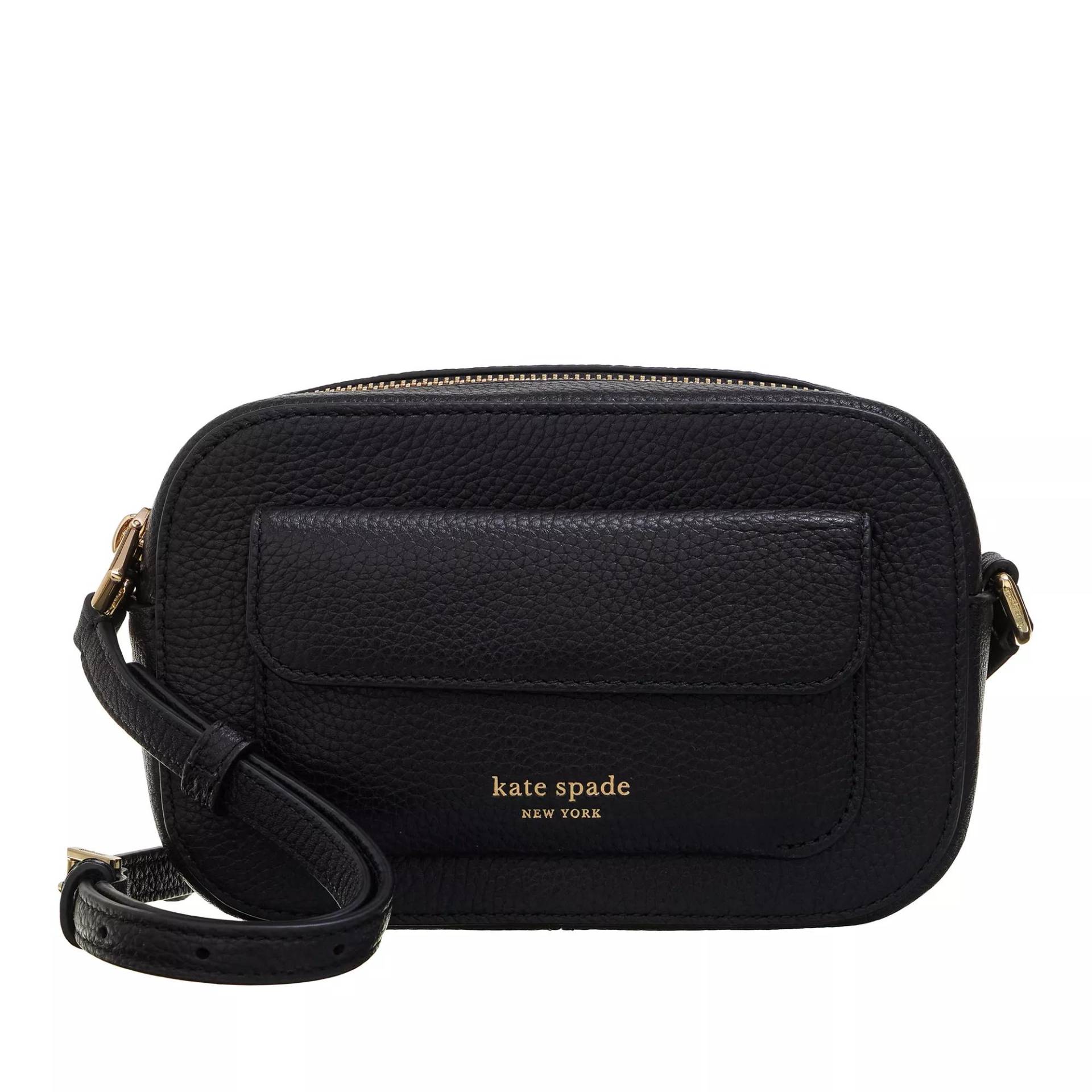 Kate Spade New York Umhängetasche - Ava Pebbled Leather Crossbody - Gr. unisize - in Schwarz - für Damen von kate spade new york