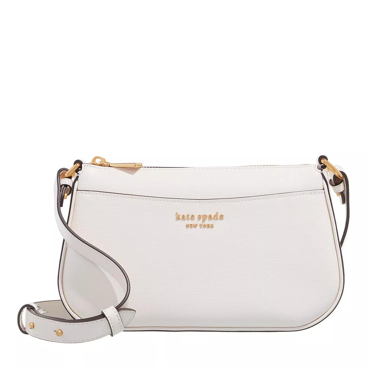 Kate Spade New York Umhängetasche - Bleecker Saffiano Leather Small Crossbody - Gr. unisize - in Creme - für Damen von kate spade new york