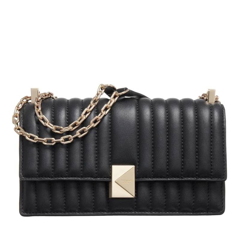 Kate Spade New York Schultertasche - Deco Quilted Leather Mini Flap Chain Crossbody - Gr. unisize - in Schwarz - für Damen von kate spade new york