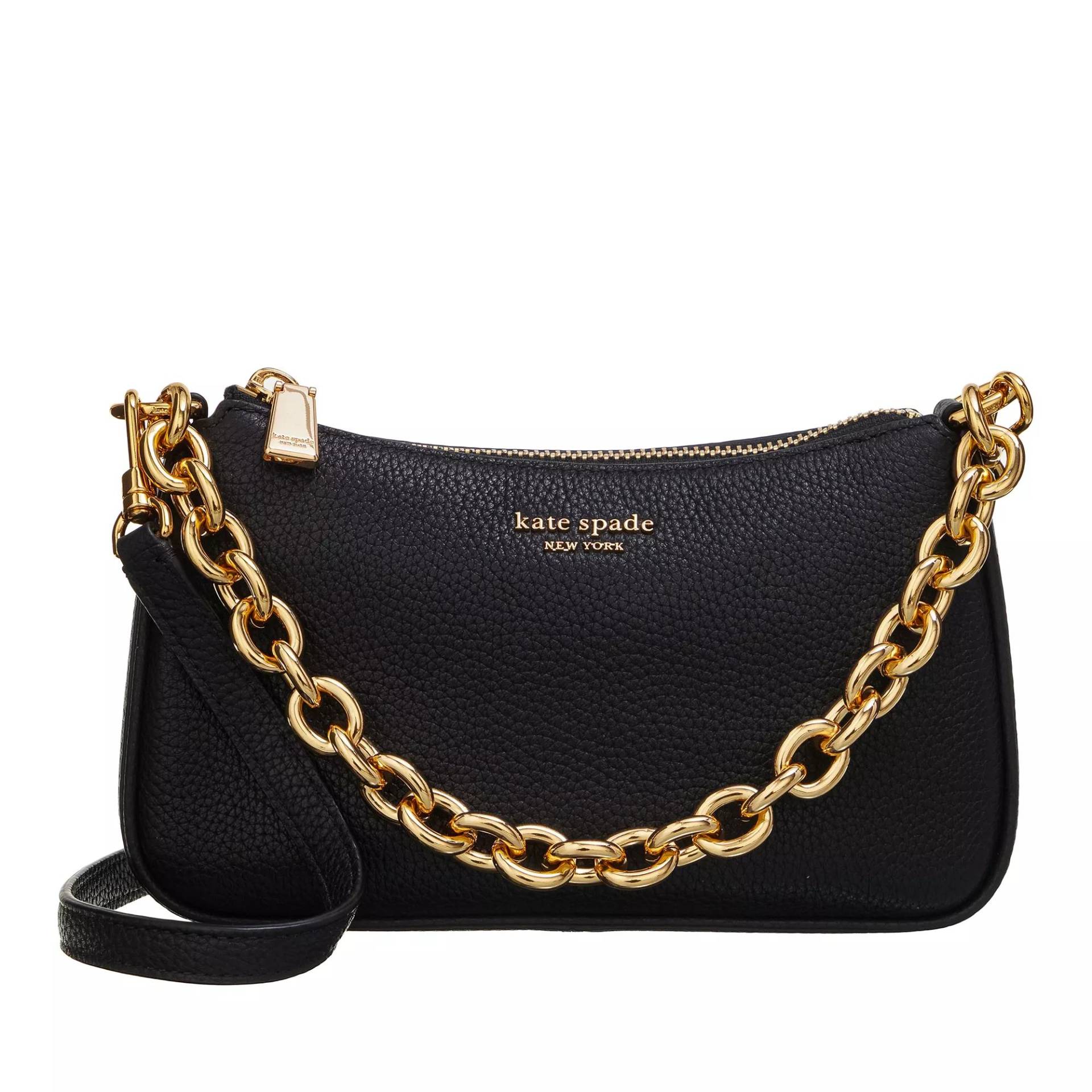 Kate Spade New York Umhängetasche - Jolie Pebbled Leather Small Convertible Crossbody - Gr. unisize - in Schwarz - für Damen von kate spade new york