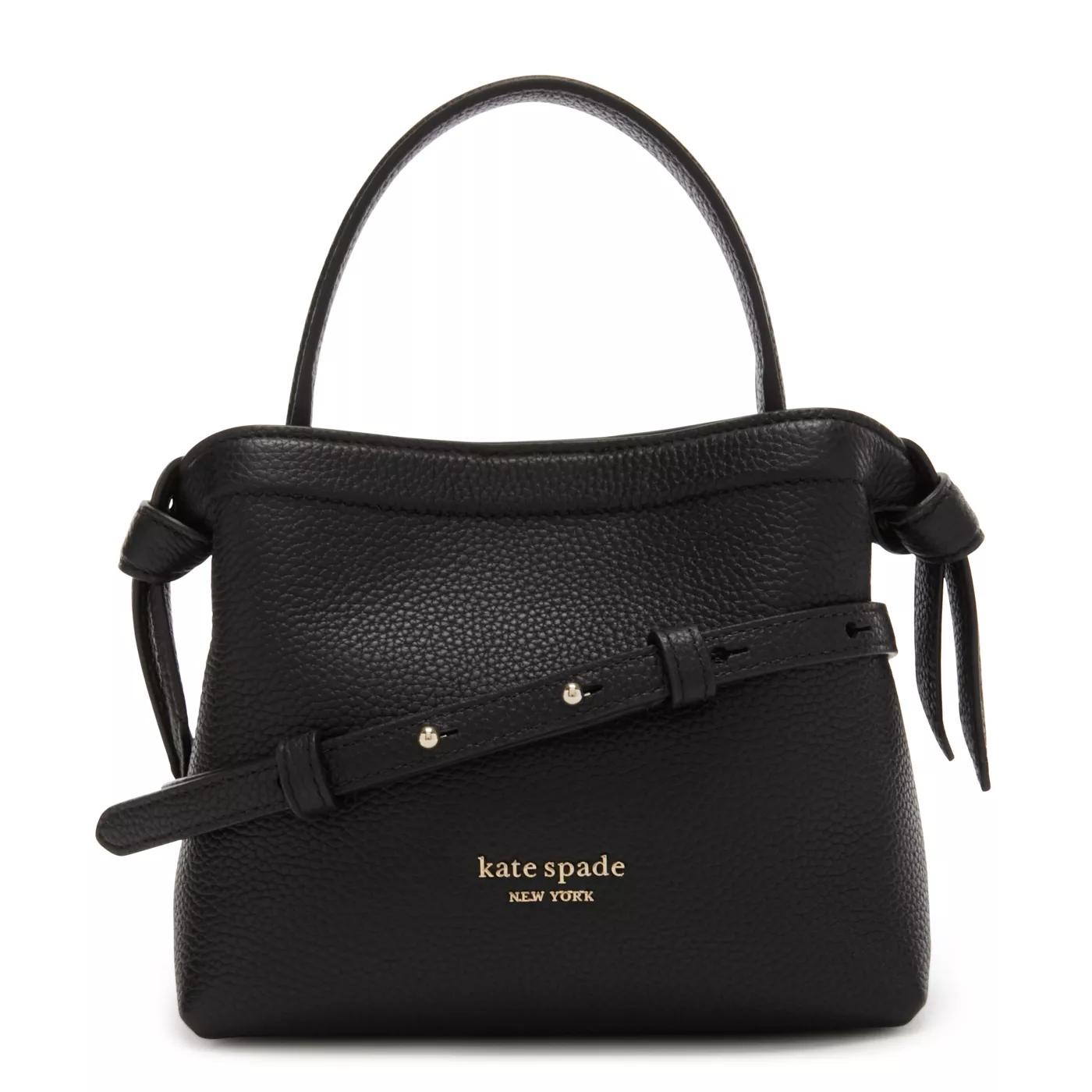 Kate Spade New York Umhängetasche - Kate Spade New York Knott Schwarze Leder Handtasch - Gr. unisize - in Schwarz - für Damen von kate spade new york