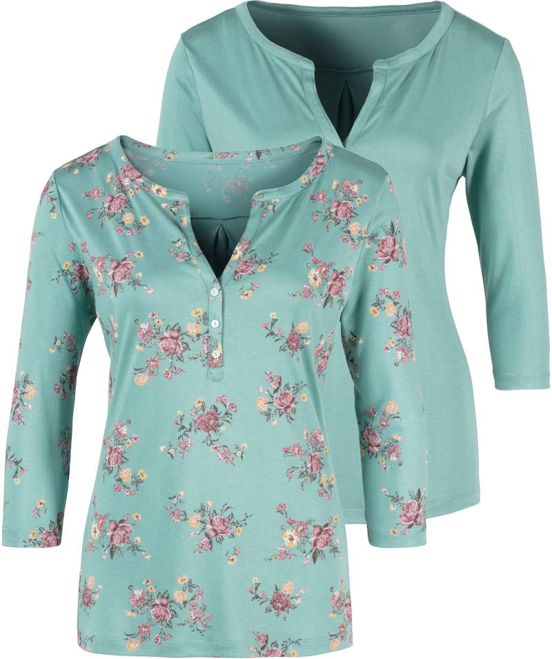 3/4-Arm-Shirt in mint von LASCANA