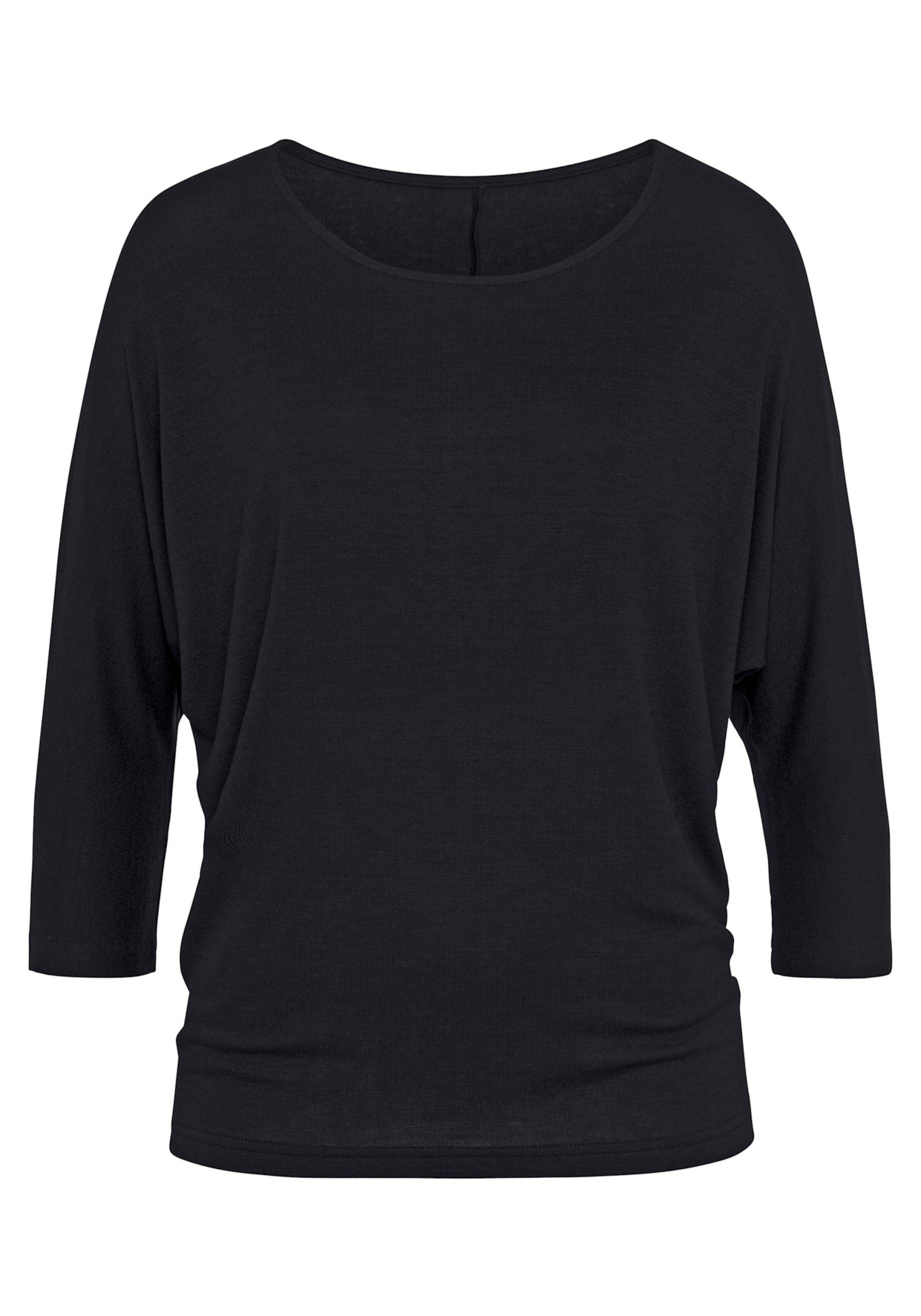 3/4-Arm-Shirt in schwarz von LASCANA