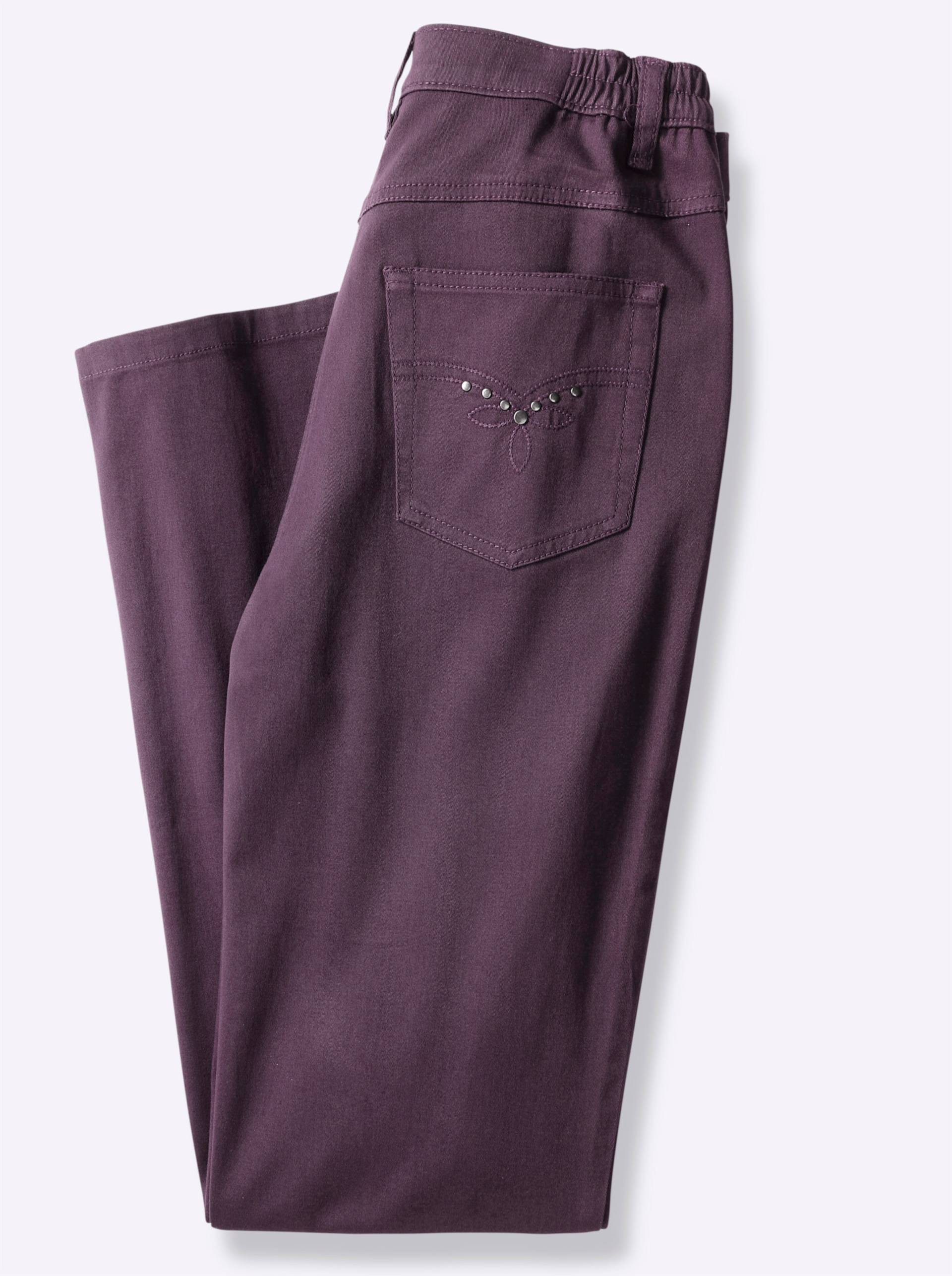 5-Pocket-Jeans in aubergine von heine
