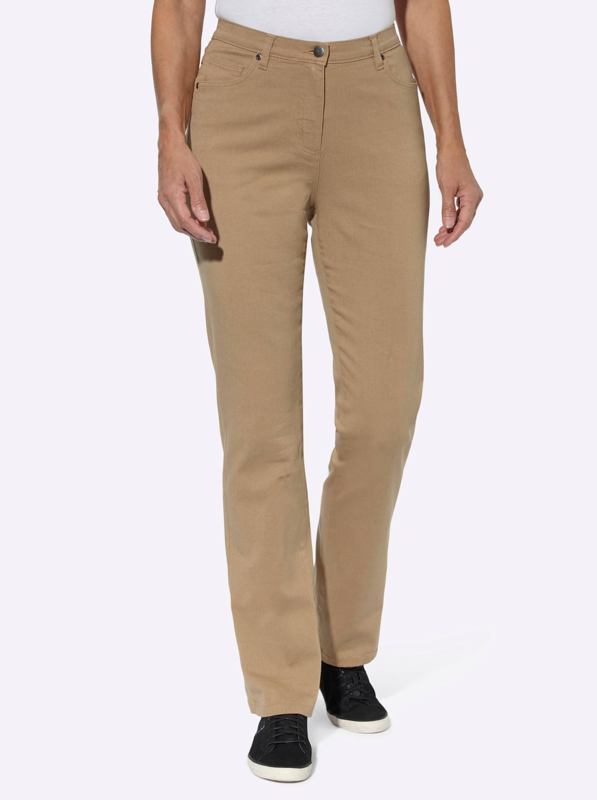 5-Pocket-Jeans in camel von heine