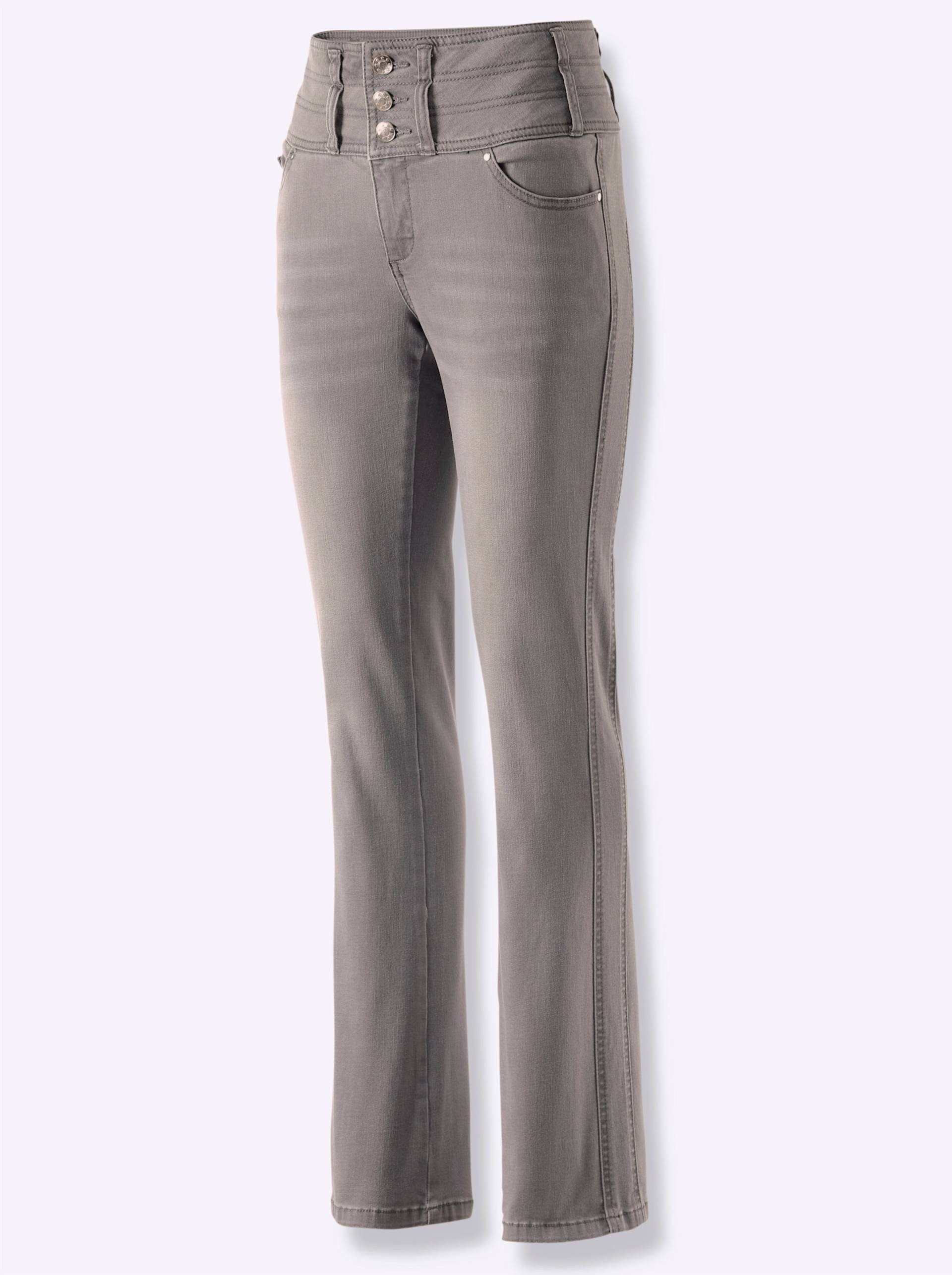 5-Pocket-Jeans in light grey-denim von heine