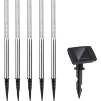 LED Solar Steckleuchte 5er-Set Weiß von monzana®