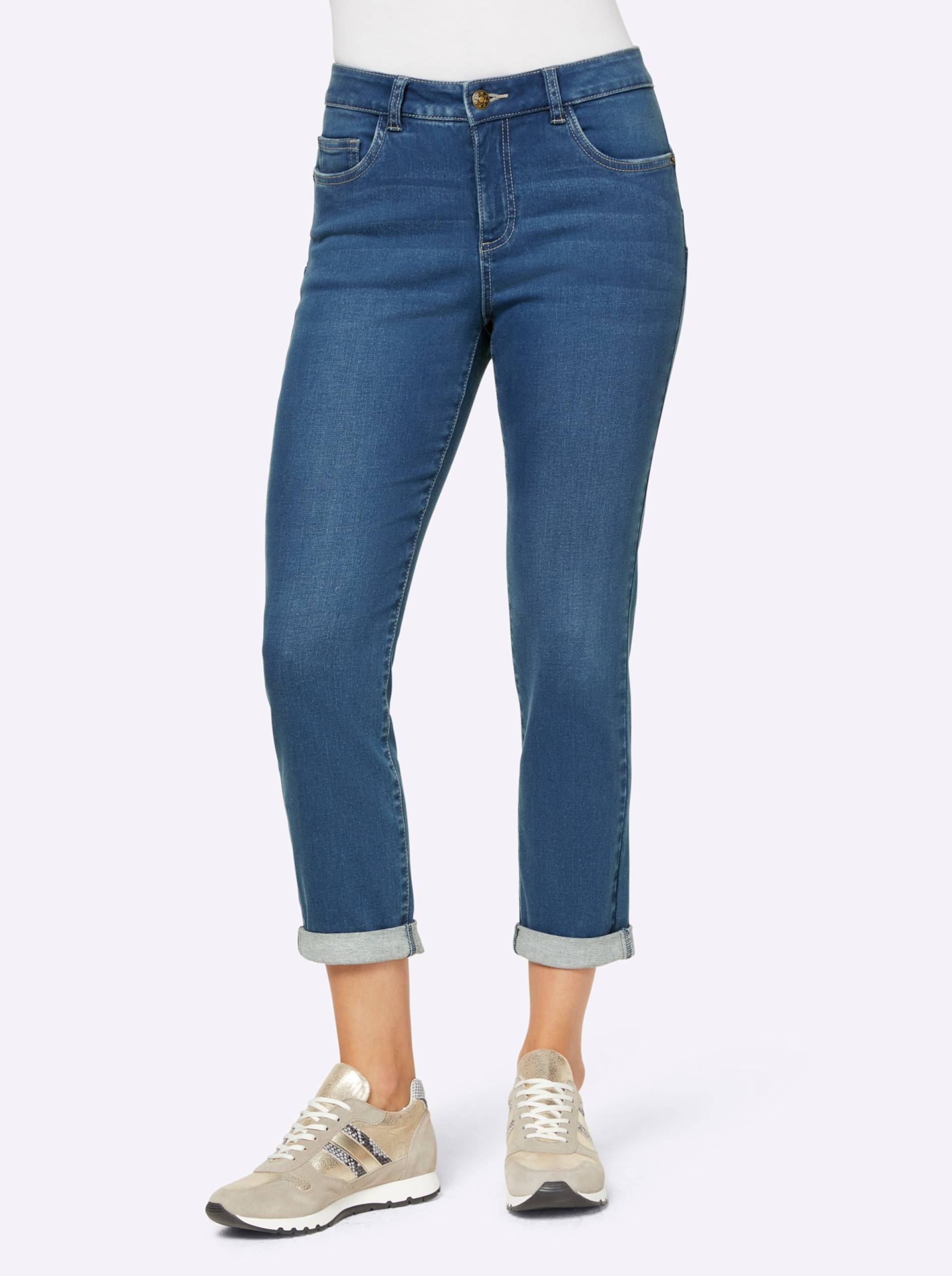 7/8-Jeans in blue-stone-washed von heine