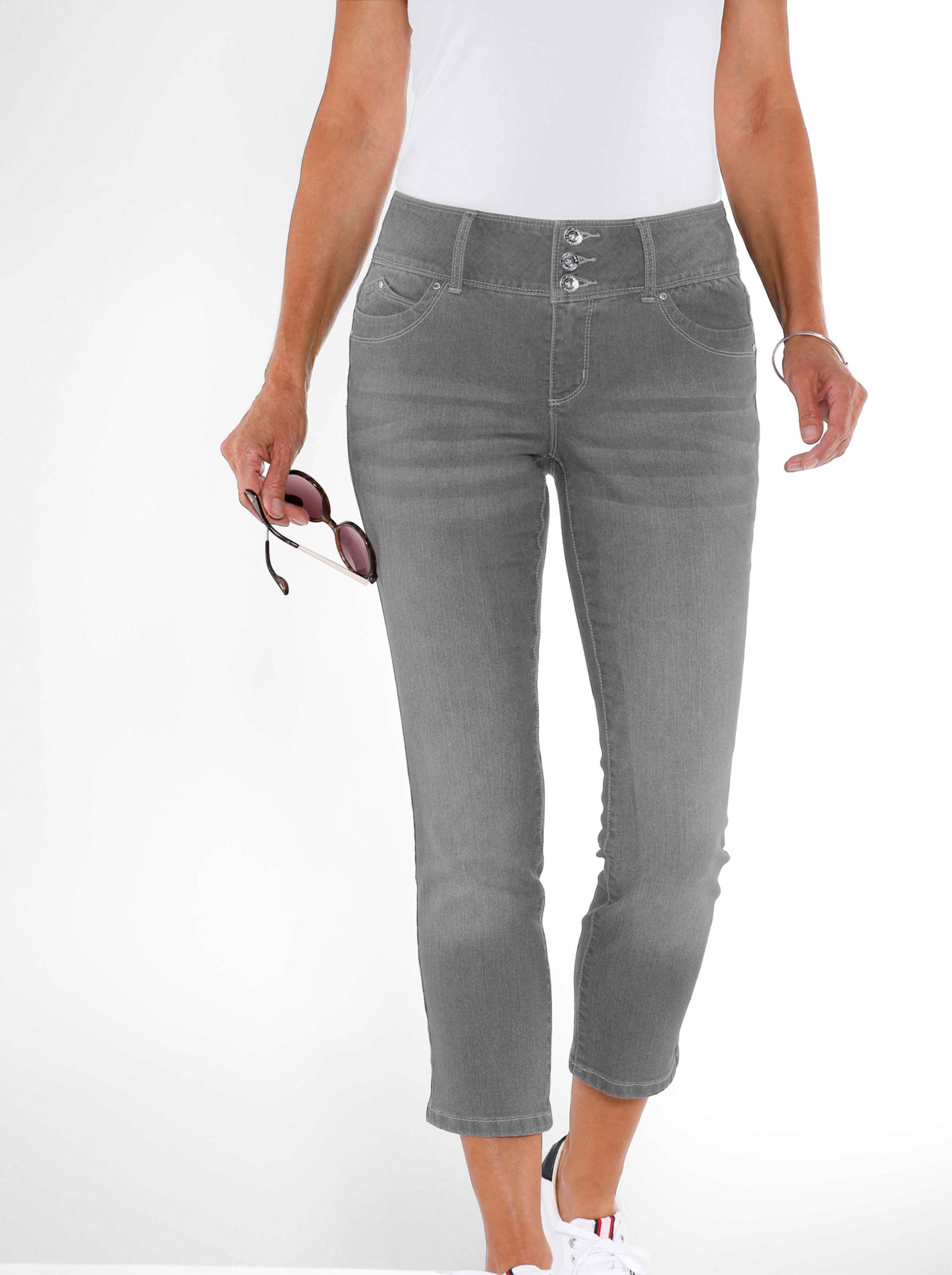 7/8-Jeans in grey-denim von heine
