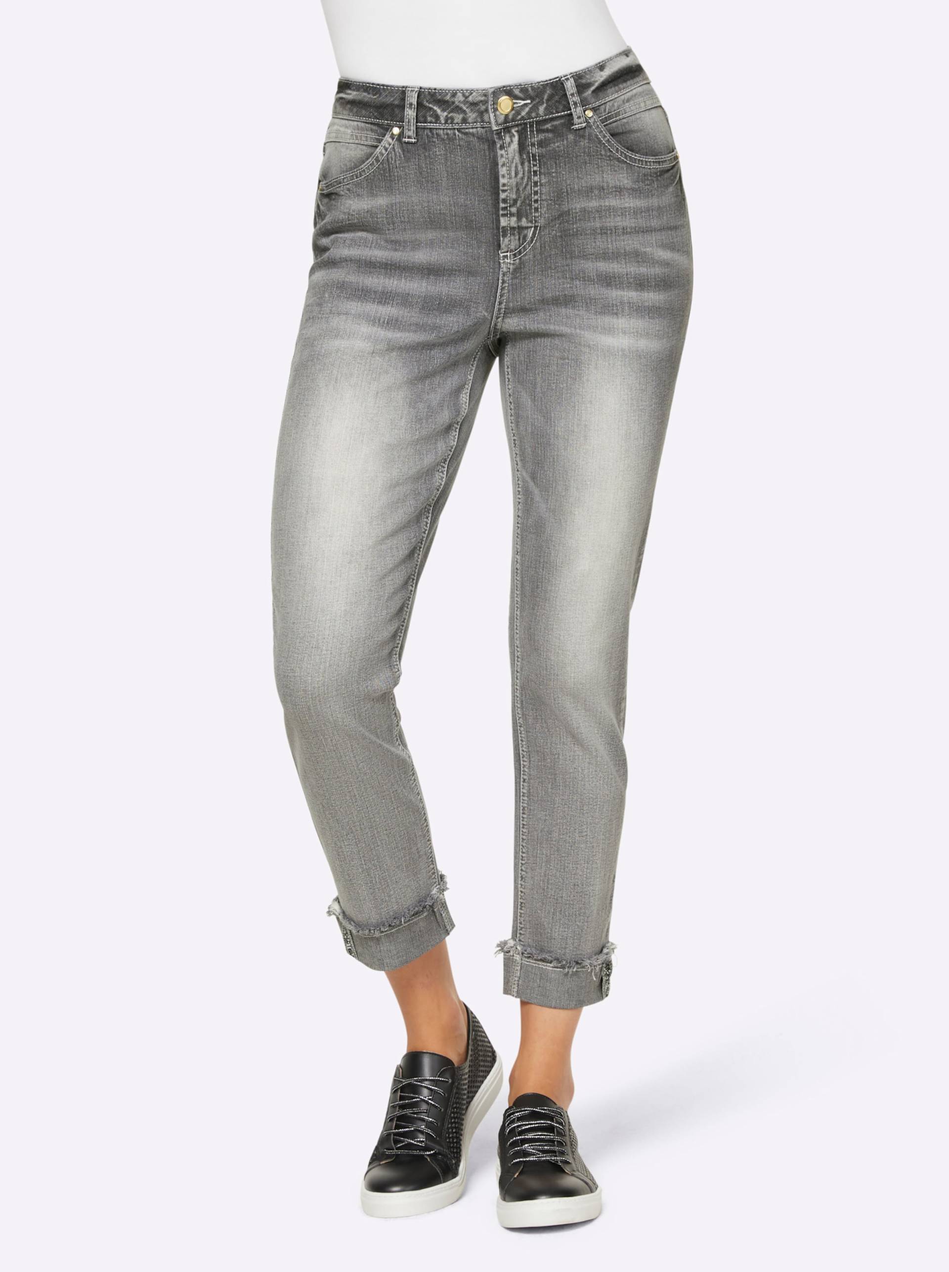 7/8-Jeans in light grey-denim von heine