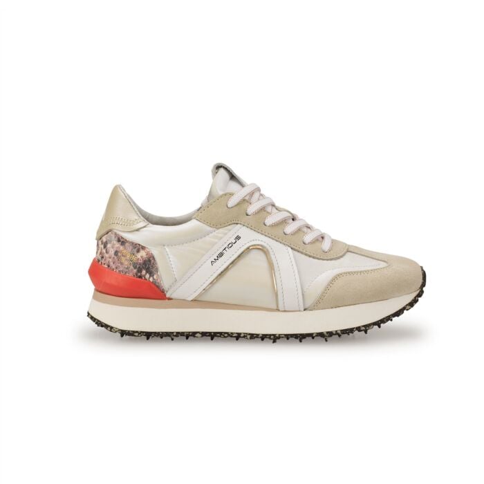 Ambitious Damen Sneaker Rhome aus Leder, beige, 35 von Amibitous