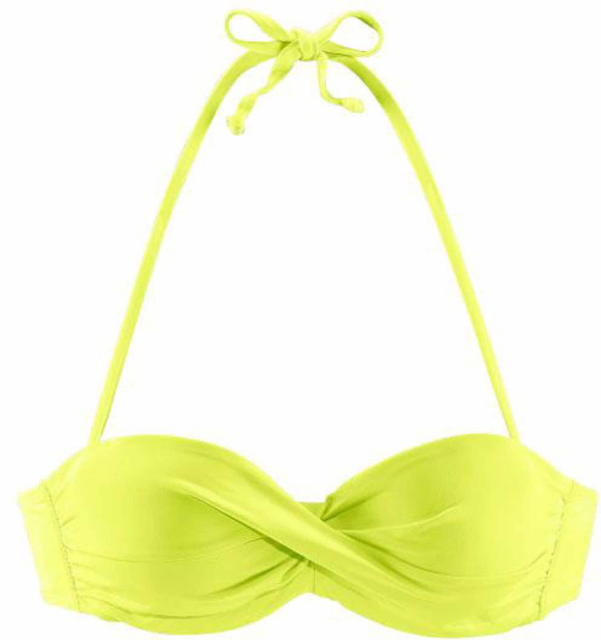Bandeau-Bikini-Top in lime von s.Oliver