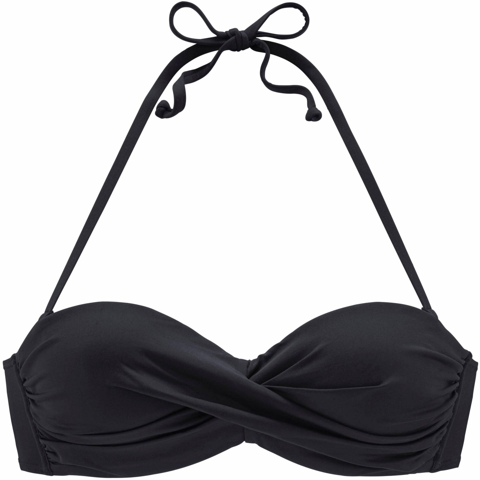 Bügel-Bandeau-Bikini-Top in schwarz von LASCANA