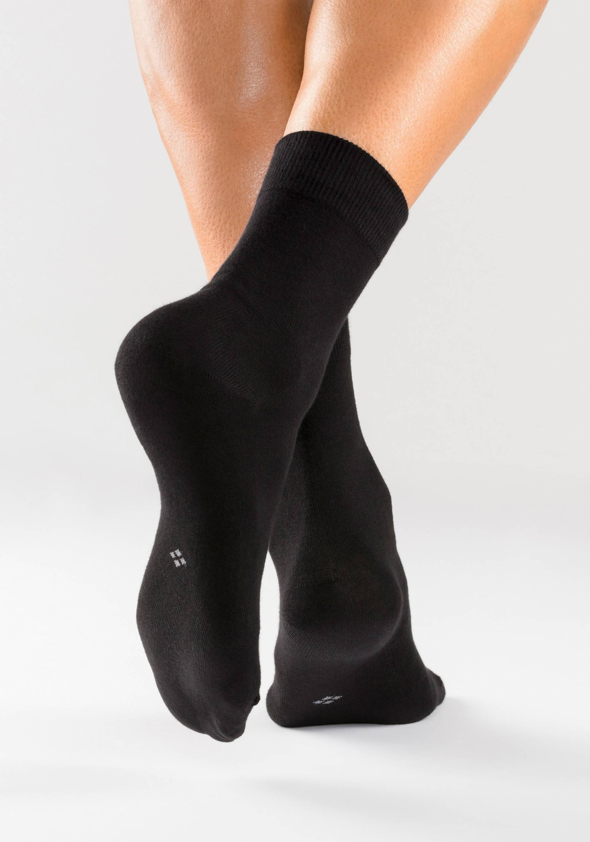 Basicsocken in 10x schwarz von H.I.S