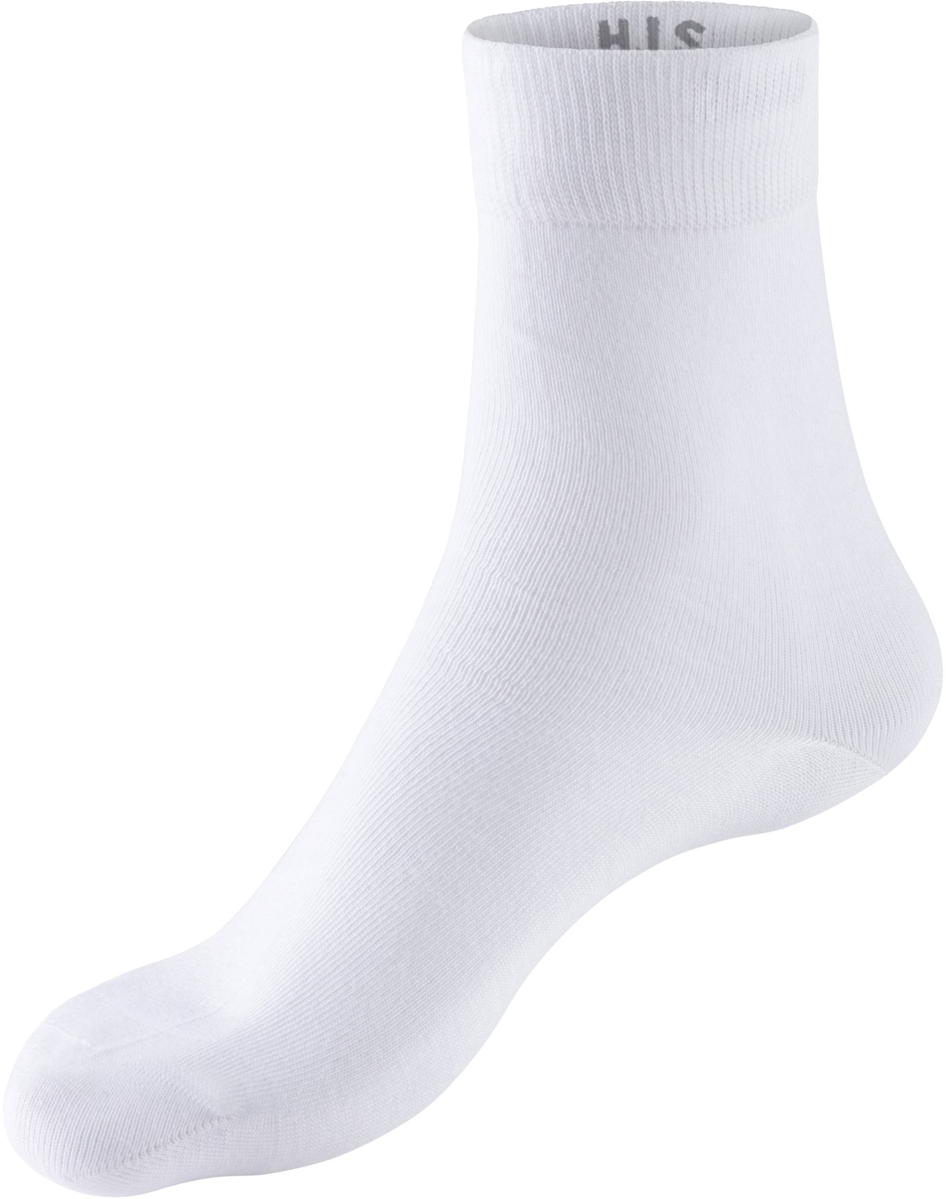 Basicsocken in 10x weiss von H.I.S