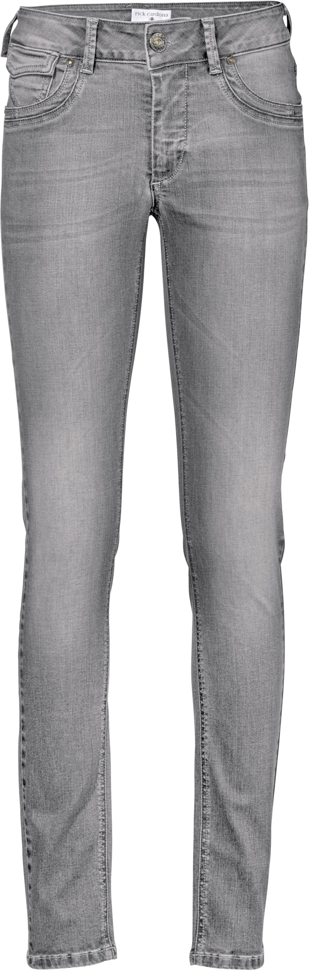 Bauchweg-Jeans in grey denim von heine