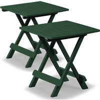 Beistelltisch Adige 2er-Set Grün Kunststoff 50x45x43cm Beistelltisch Adige 2er-Set Grün Kunststoff 50x45x43cm von Deuba®