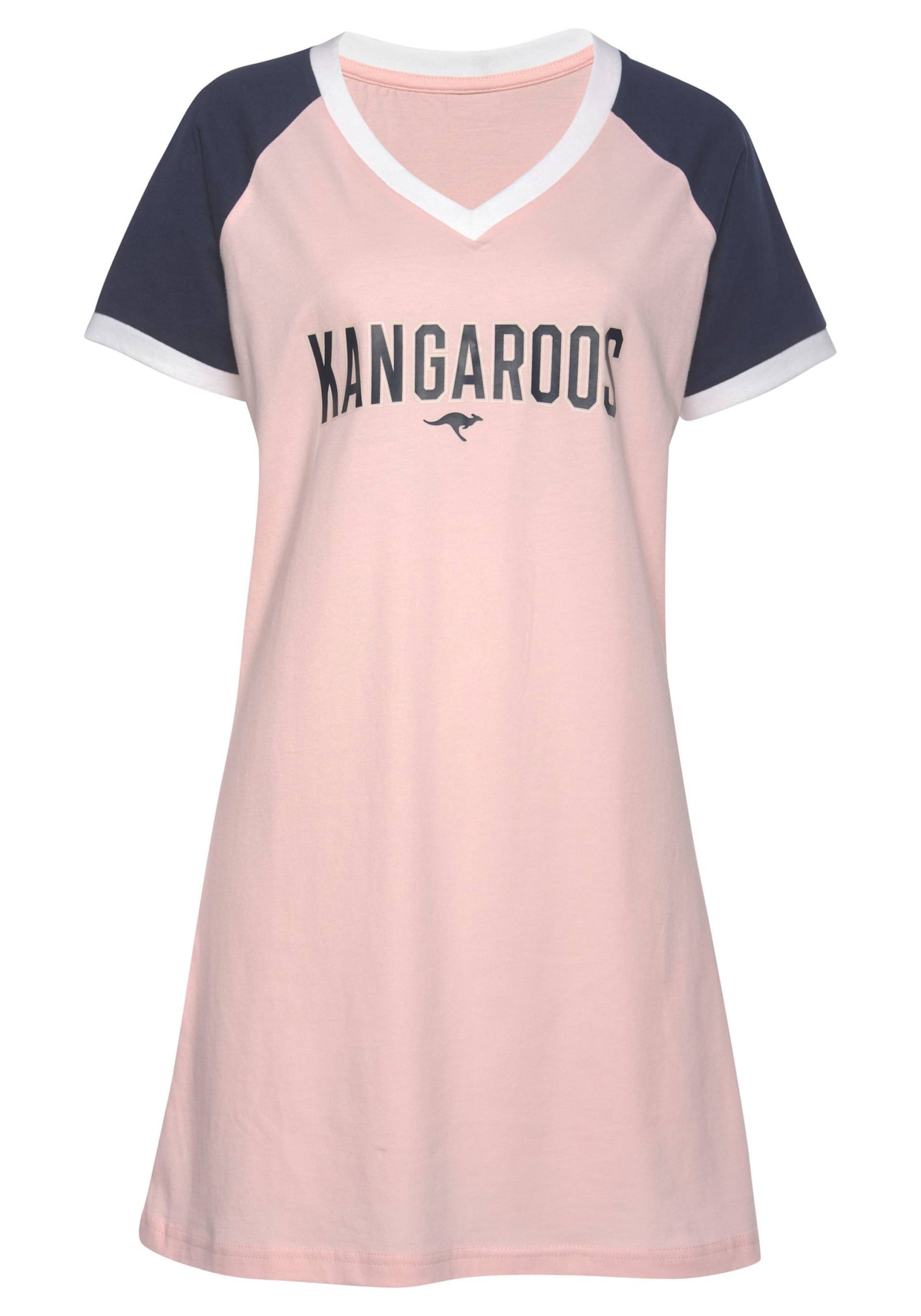 Bigshirt in rosa-dunkelblau von KangaROOS