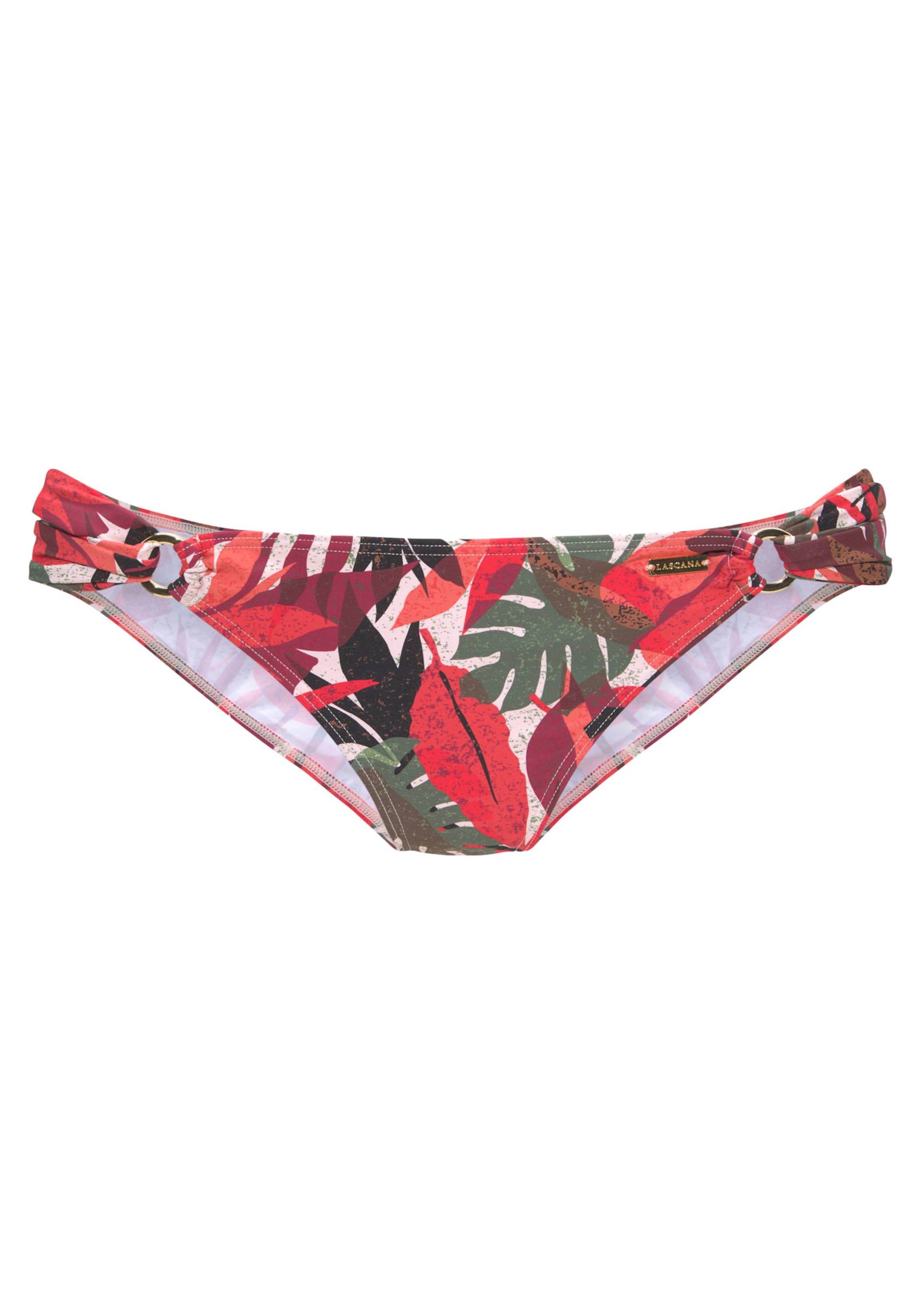 Bikini-Hose in rot bedruckt von LASCANA