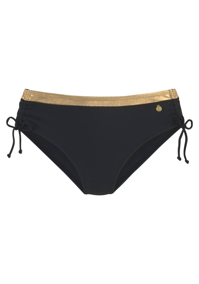 Bikini-Hose in schwarz-goldfarben von LASCANA