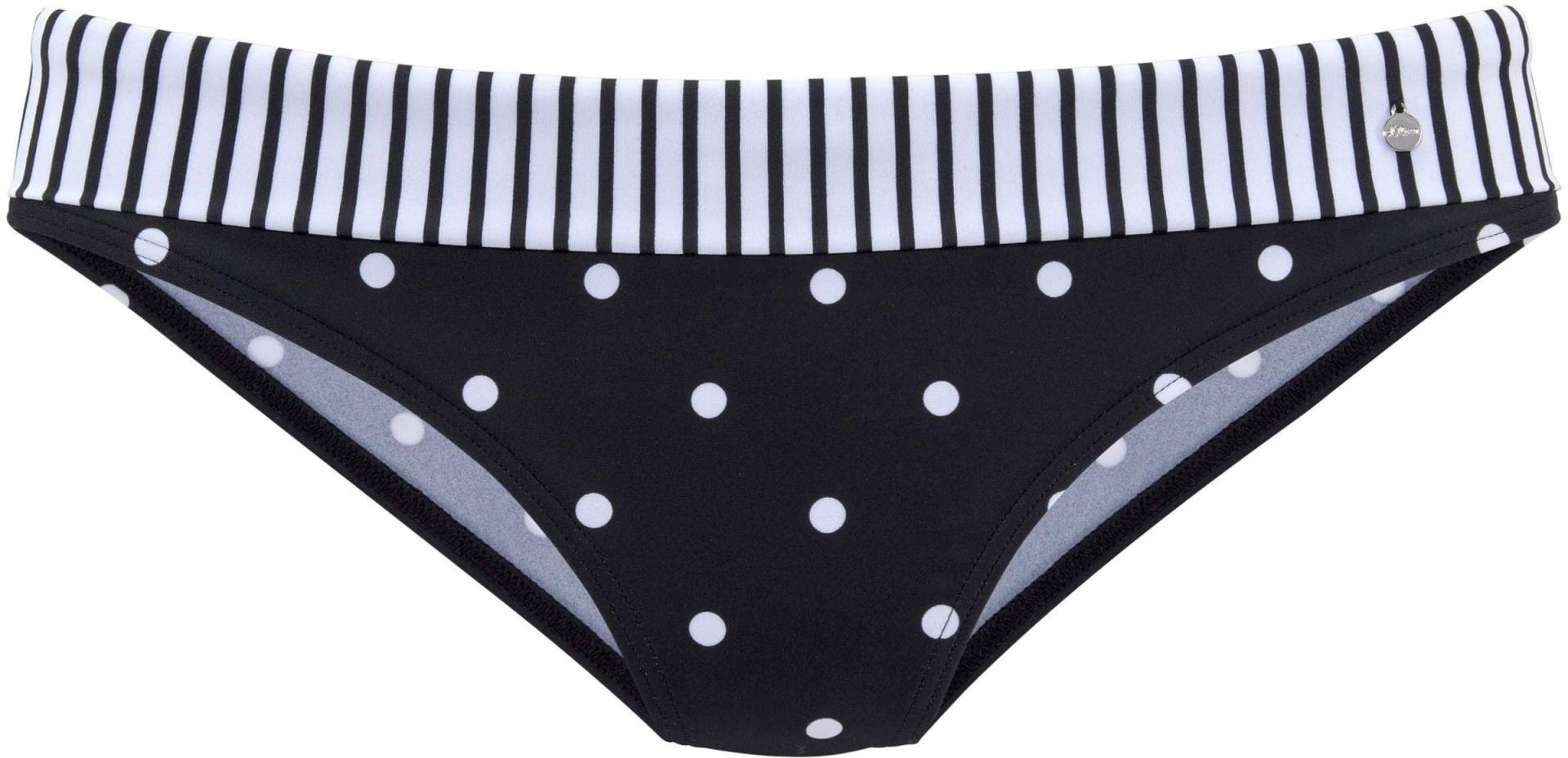 Bikini-Hose in schwarz-weiss von s.Oliver