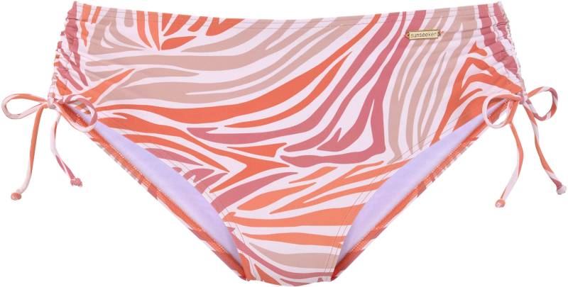 Bikini-Hose in weiss-rose-orange von Sunseeker