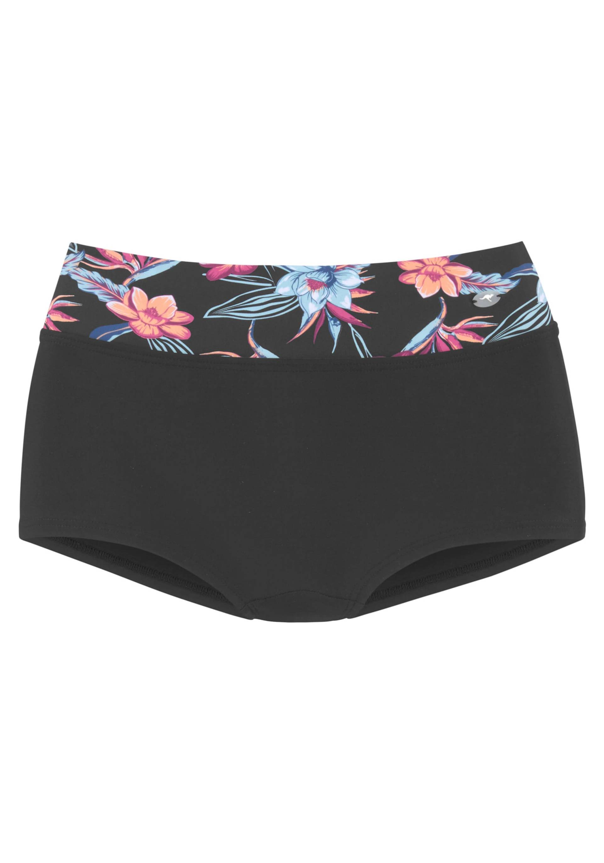 Bikini-Hotpants in schwarz-bedruckt von KangaROOS