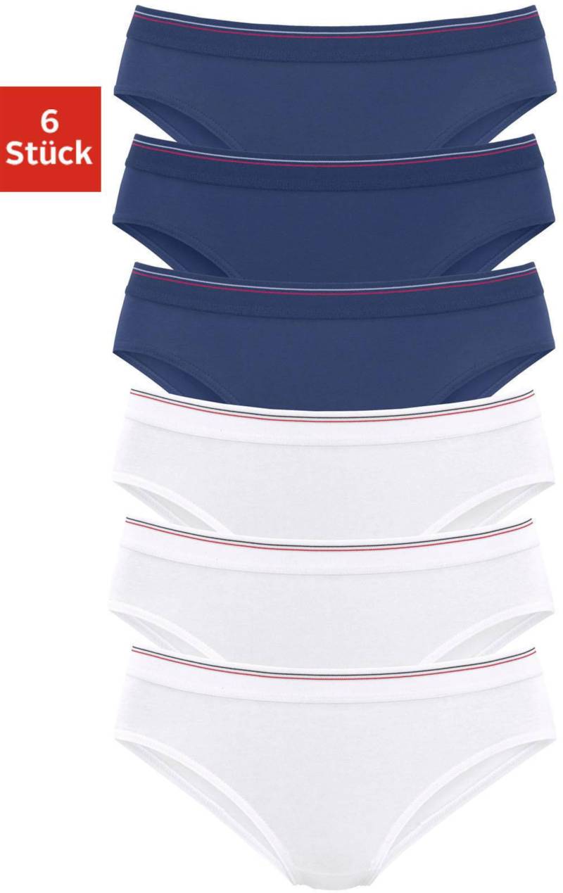 Bikinislip in marine, weiss von H.I.S