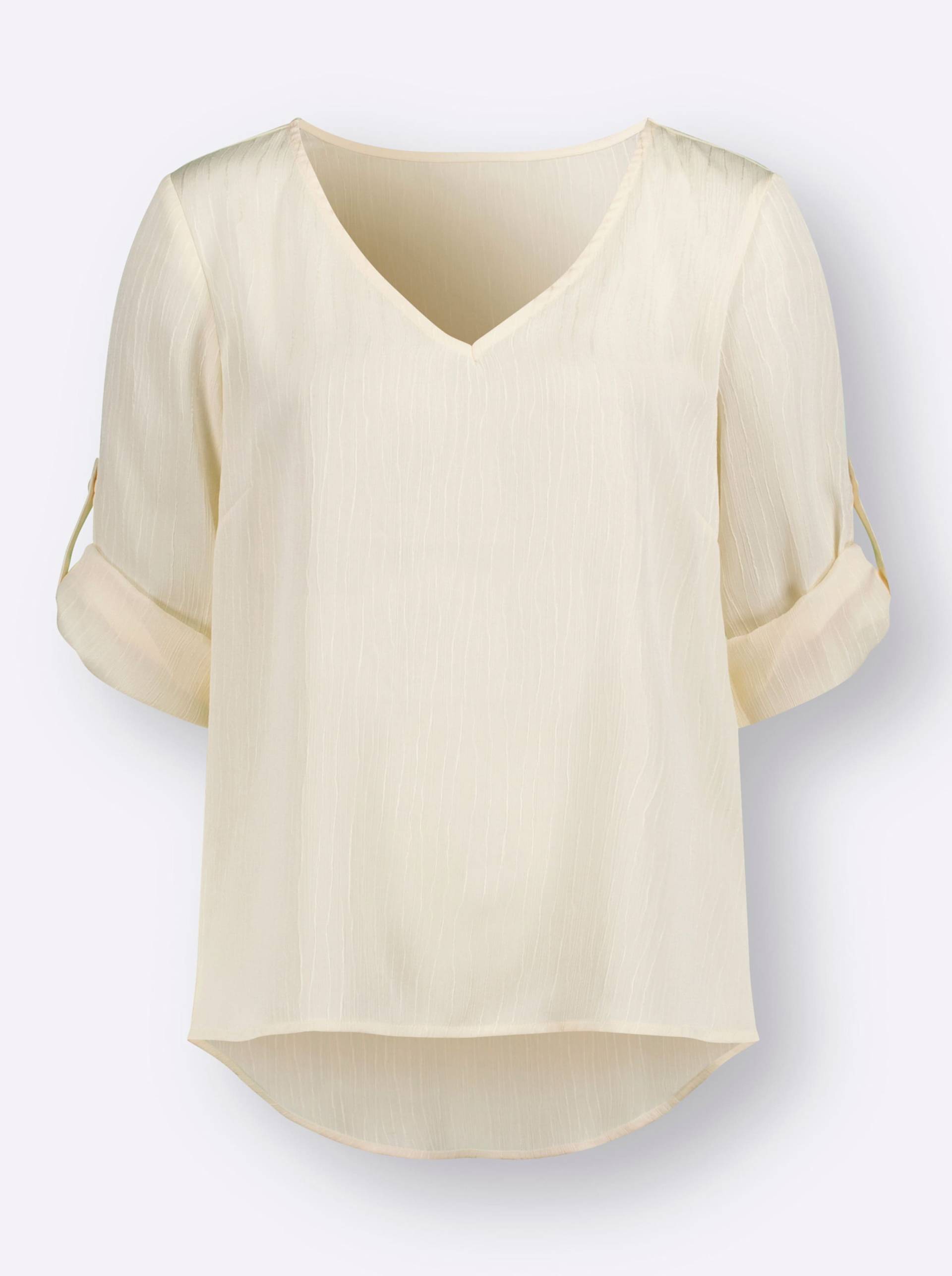 Bluse in champagner von heine