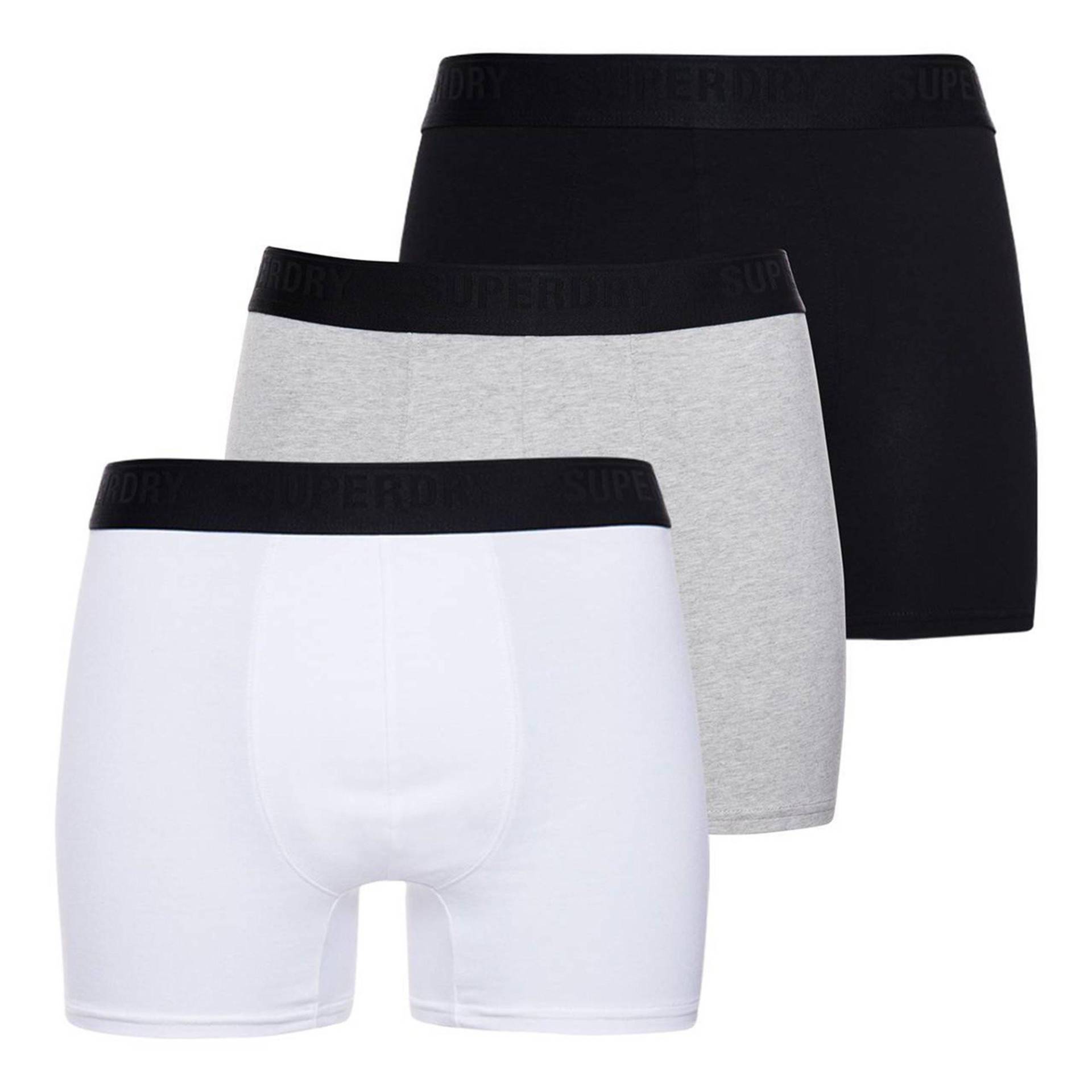 Boxershort 3er Pack Bequem Sitzend-boxer Multi Triple Pack Herren Weiss Bunt L von Superdry