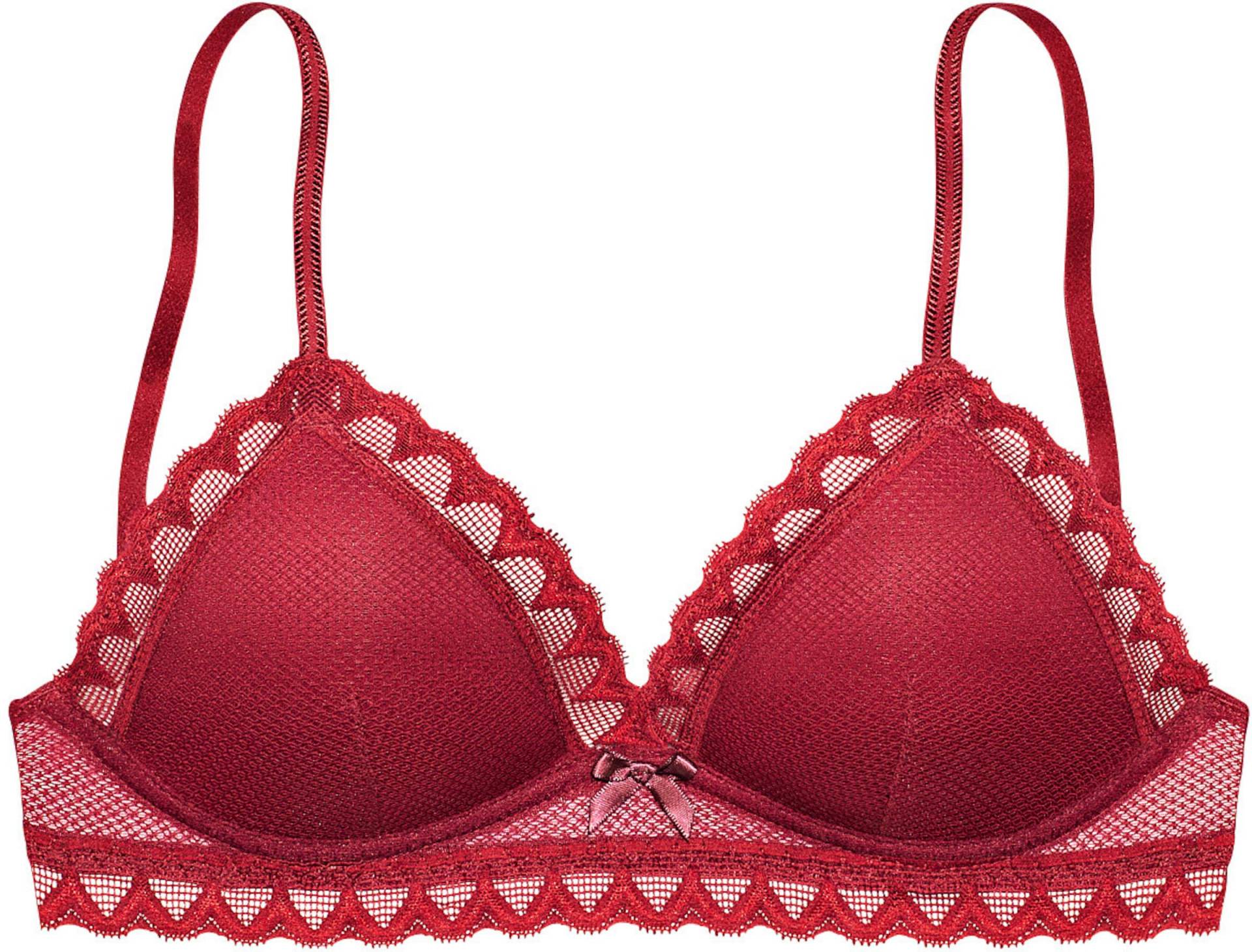 Bralette-BH in beere von s.Oliver