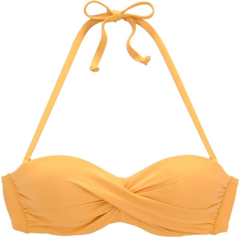 Bügel-Bandeau-Bikini-Top in gelb von s.Oliver