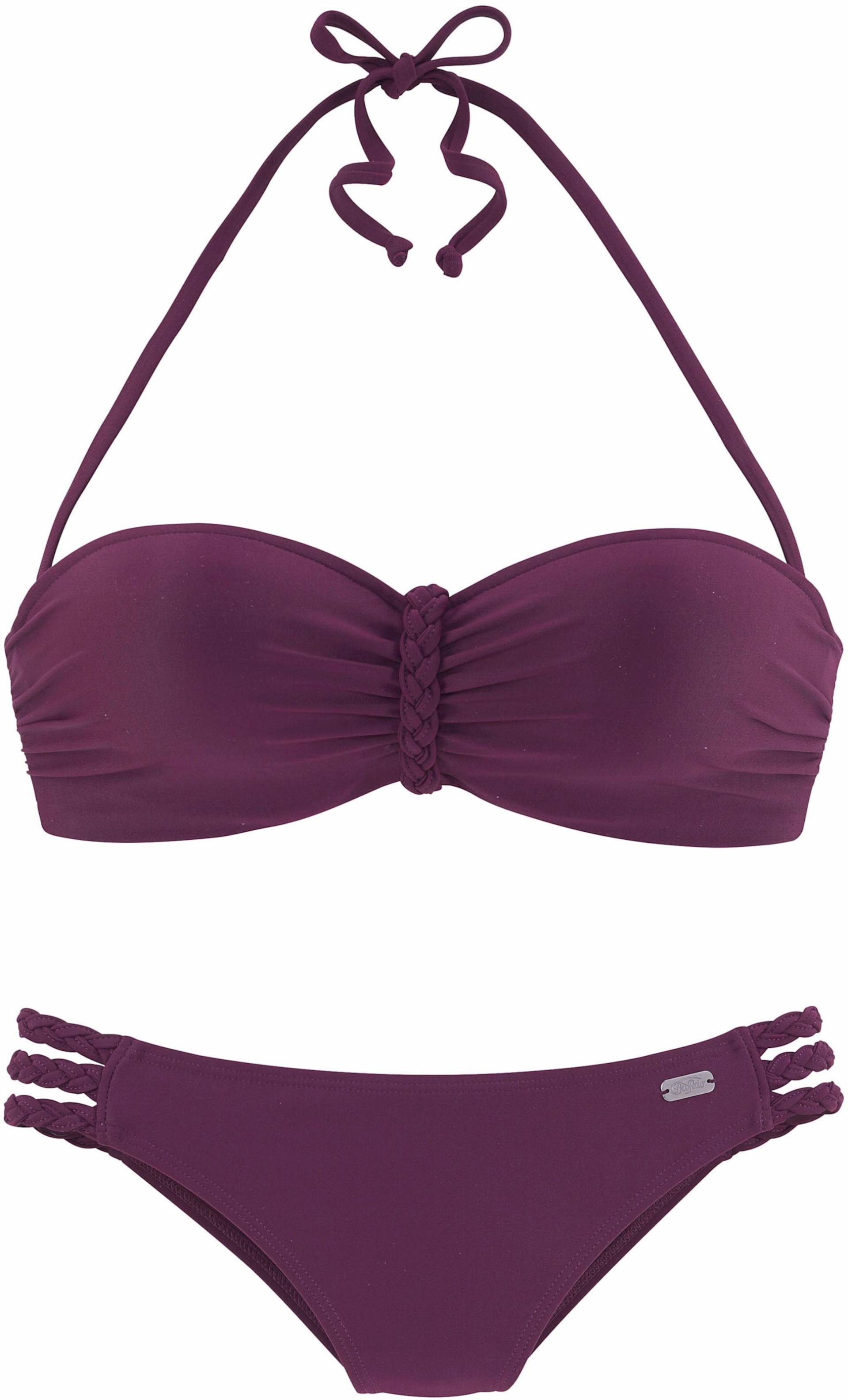 Bügel-Bandeau-Bikini in bordeaux von Buffalo