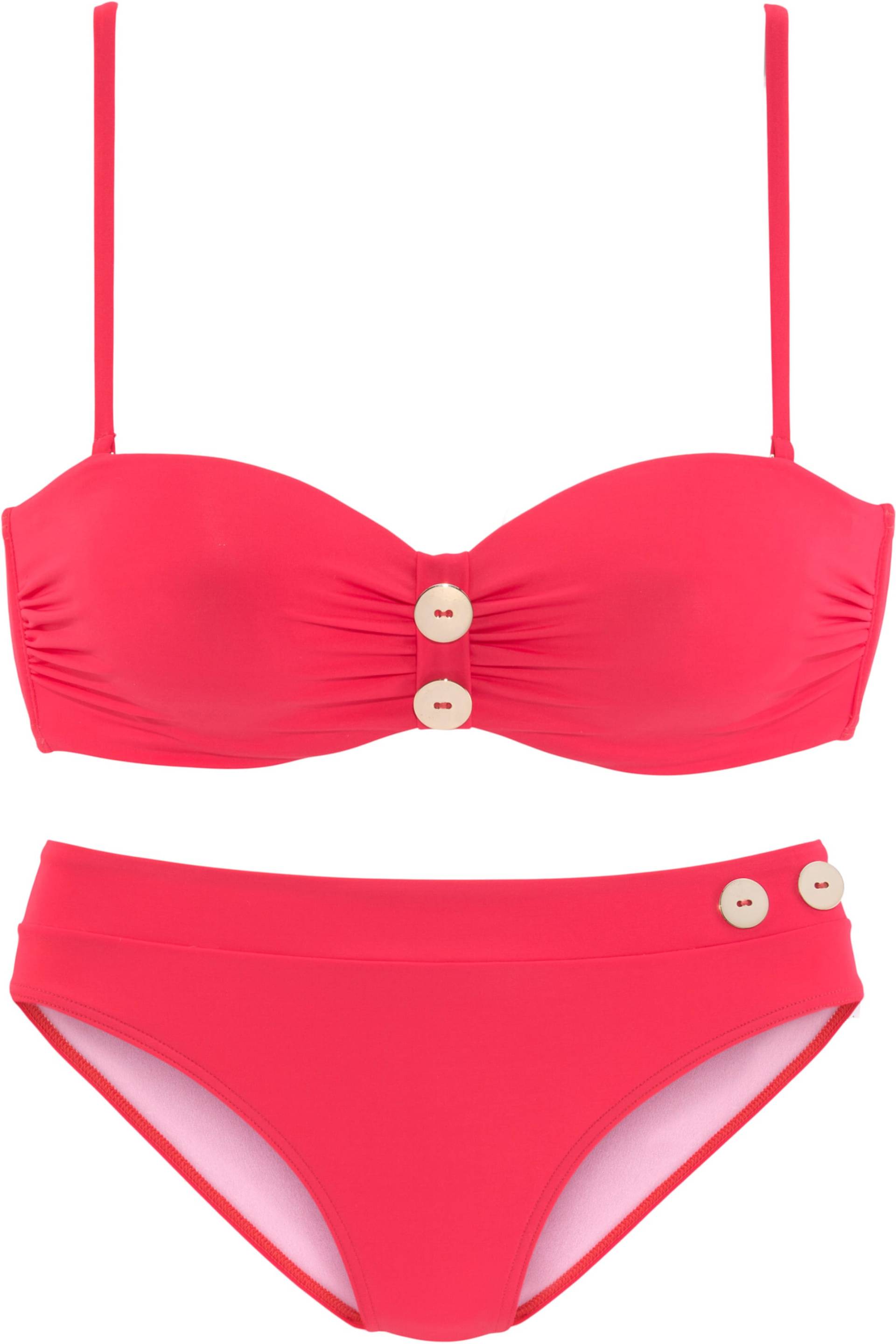 Bügel-Bandeau-Bikini in knallrot von Vivance