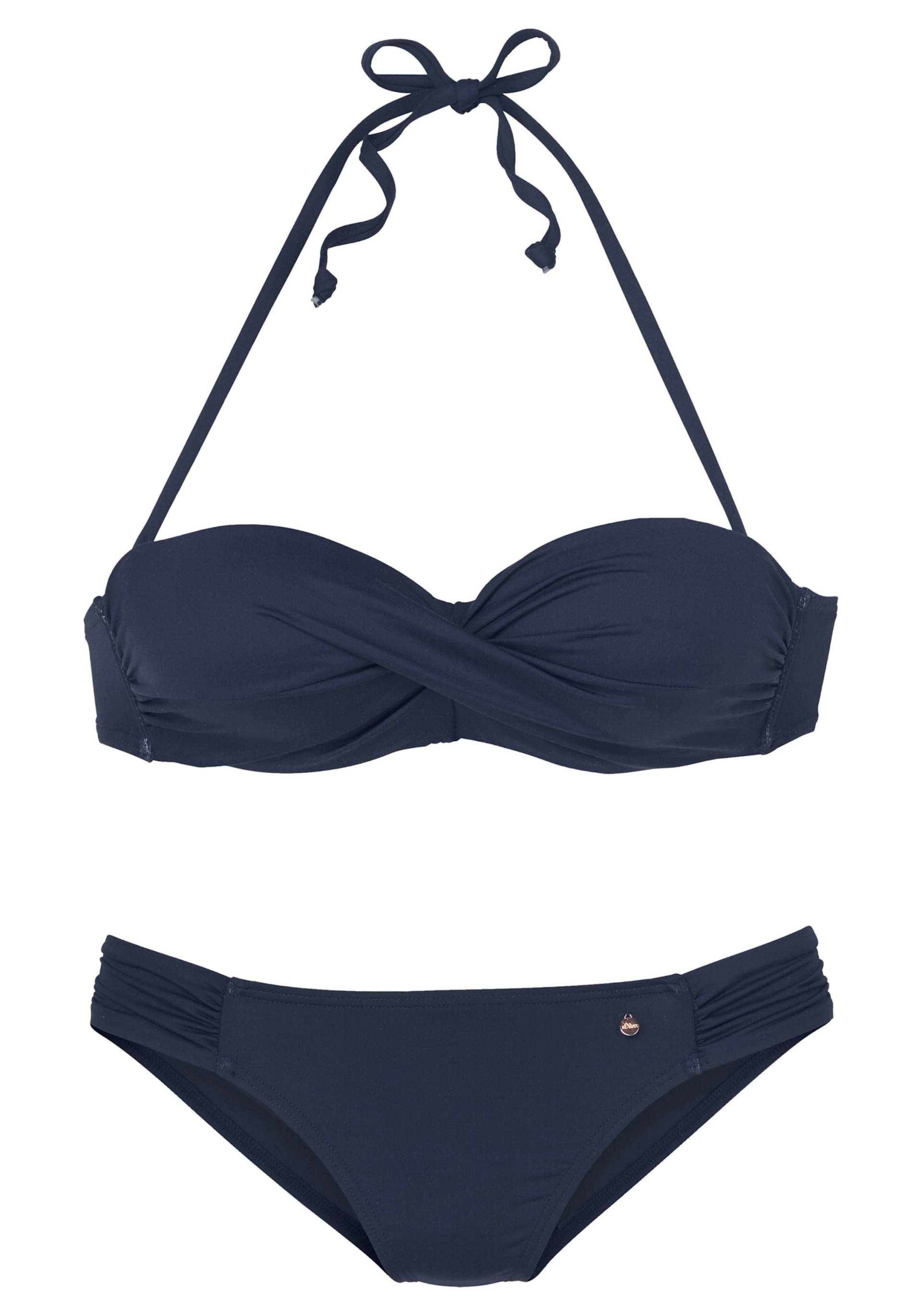 Bügel-Bandeau-Bikini in marine von s.Oliver