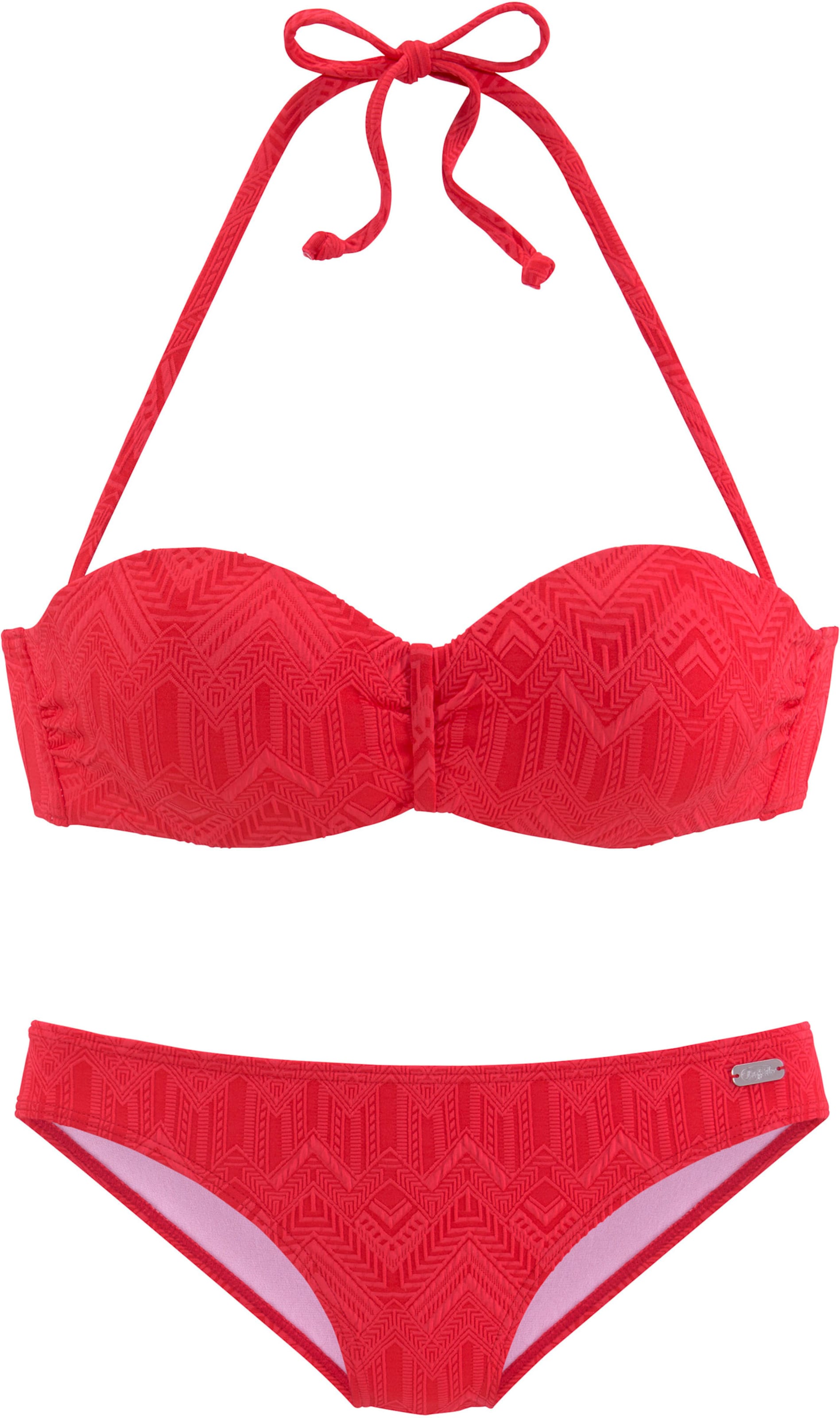 Bügel-Bandeau-Bikini in rot von Buffalo