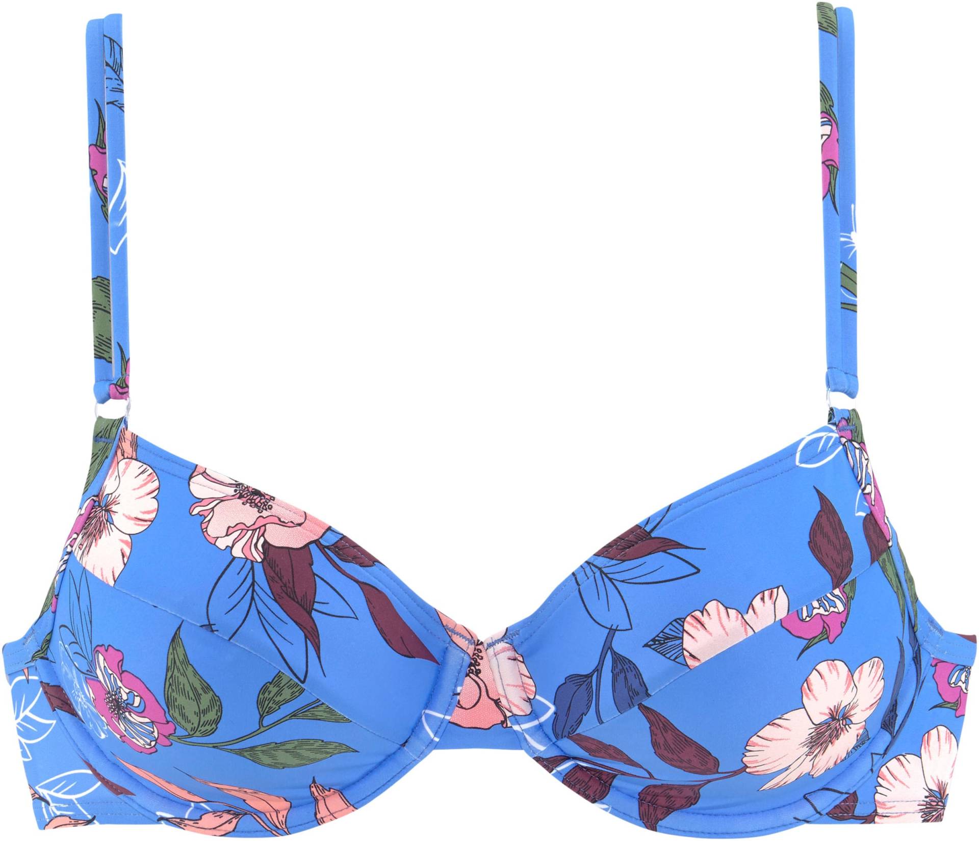 Bügel-Bikini-Top in blau-bedruckt von s.Oliver