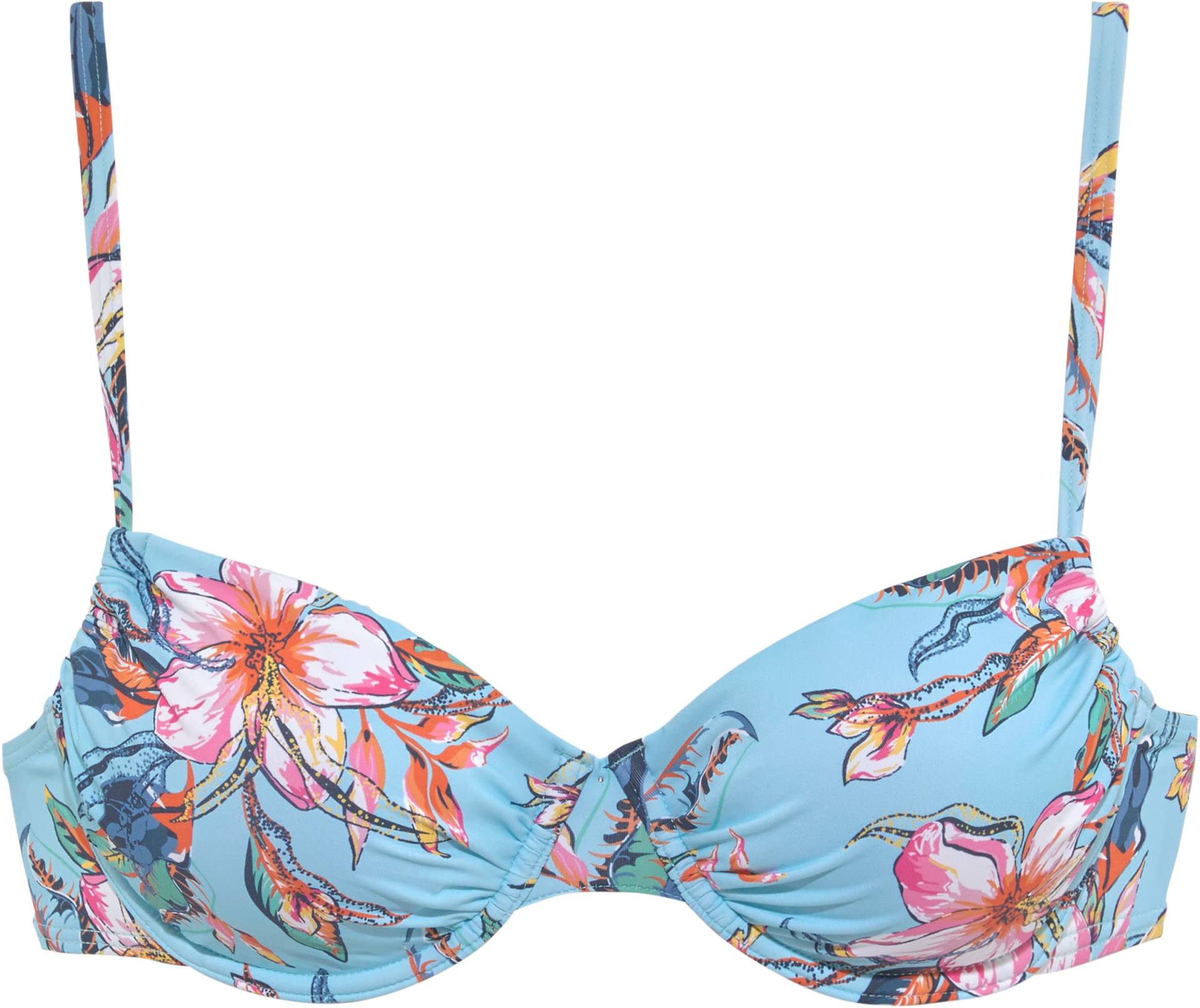 Bügel-Bikini-Top in hellblau-bedruckt von LASCANA