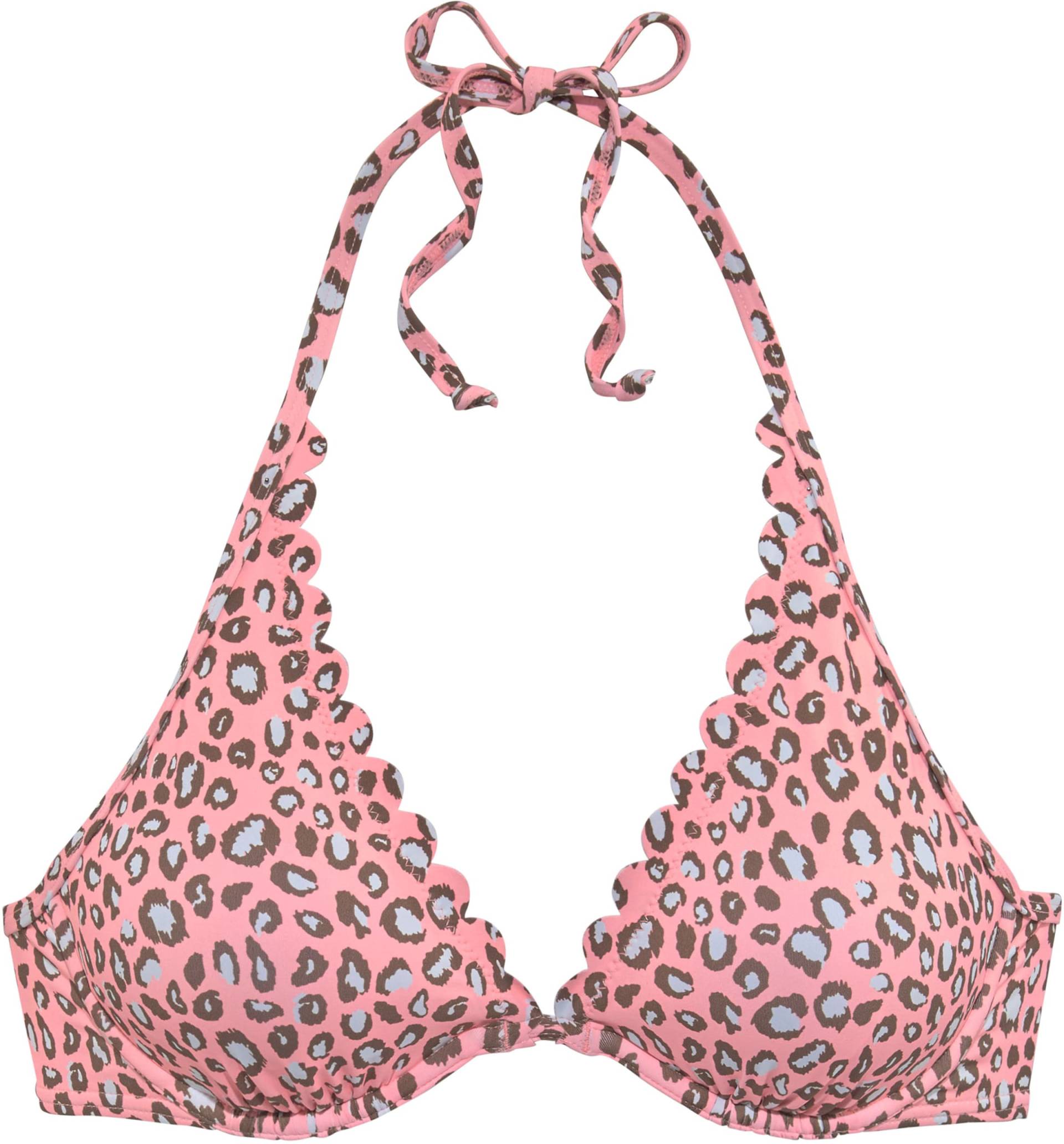 Bügel-Bikini-Top in lachs-bedruckt von LASCANA